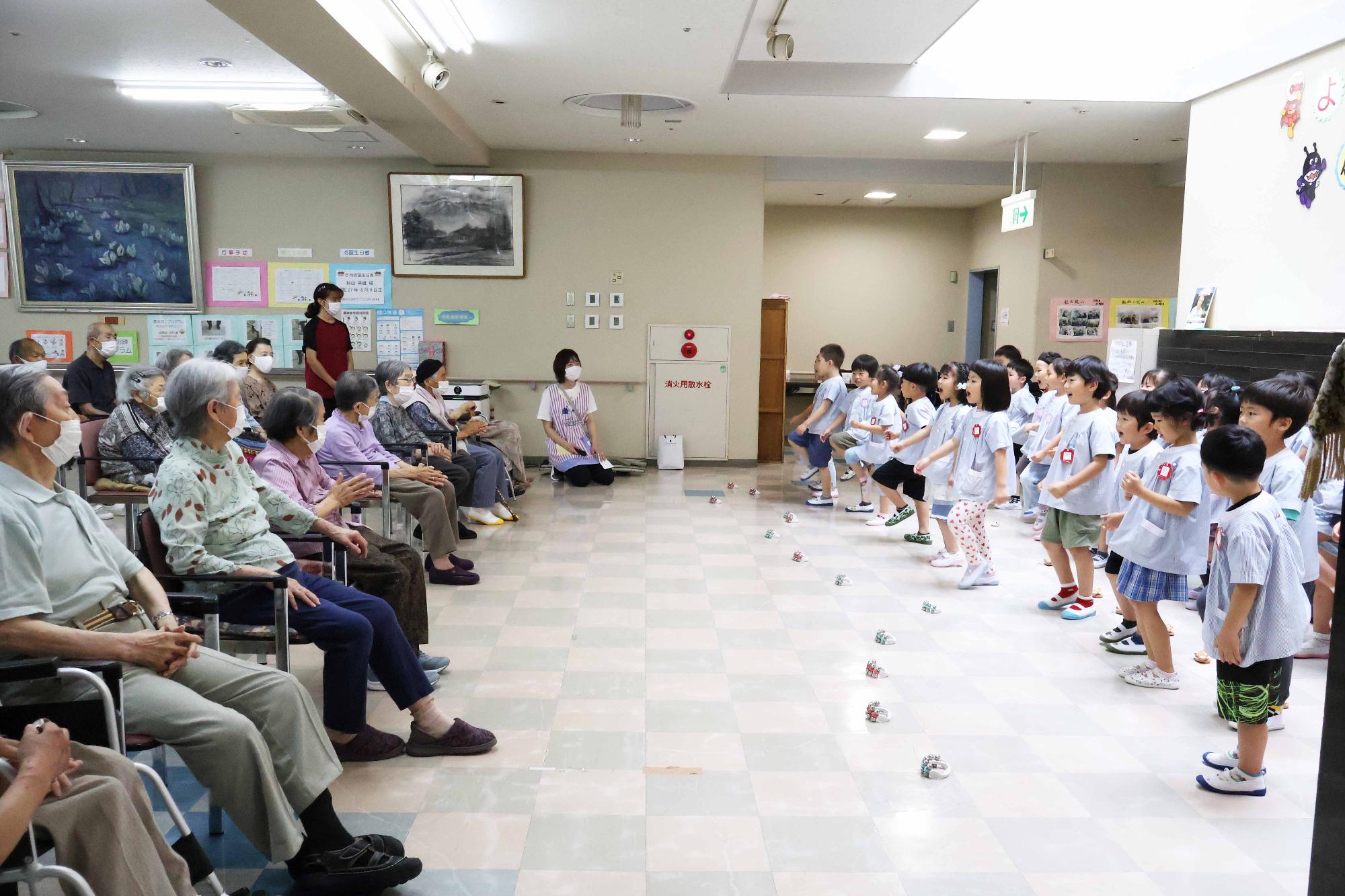 双葉西保育園 ひかりの里訪問
