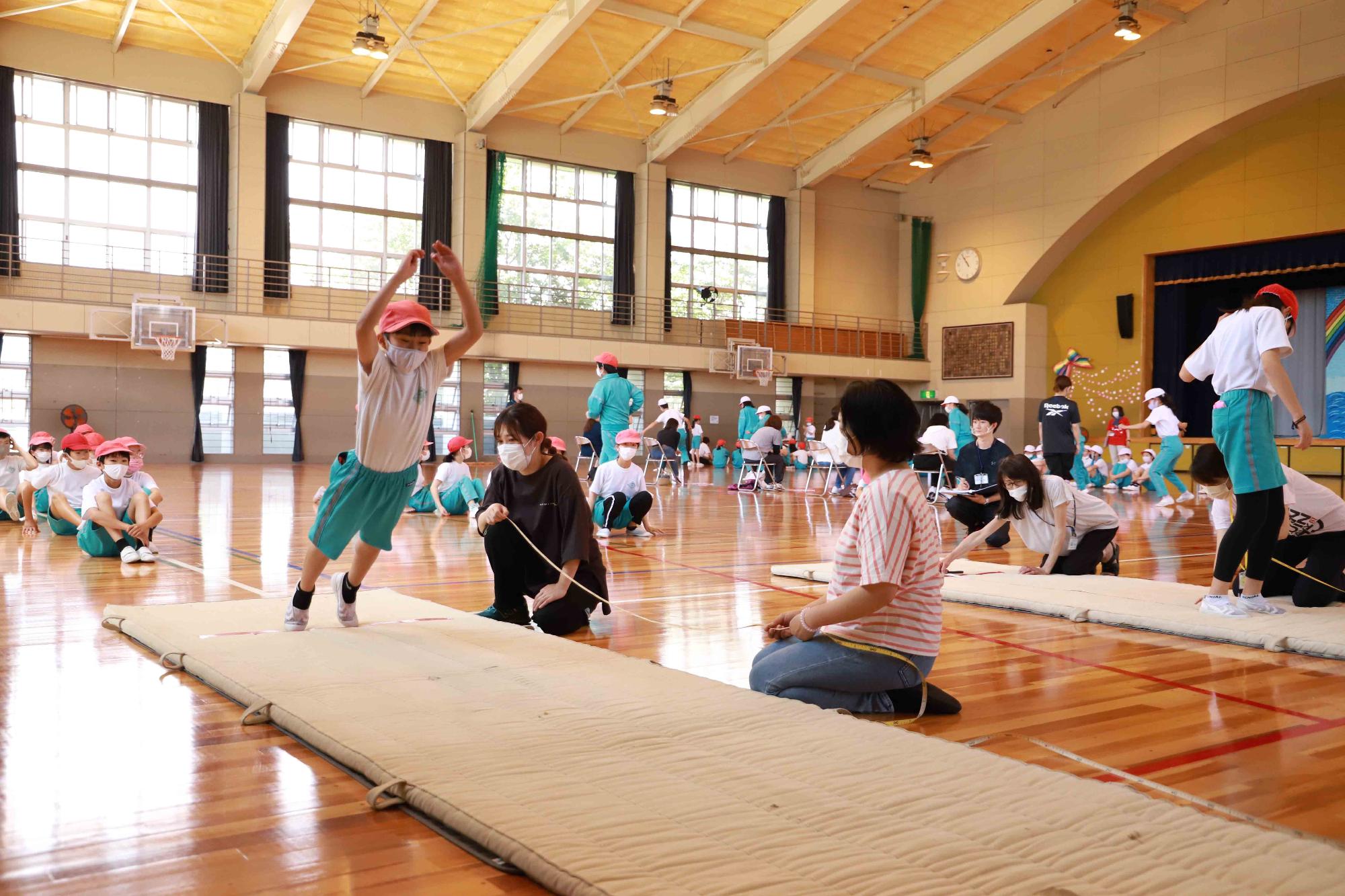 竜王東小学校体力テスト