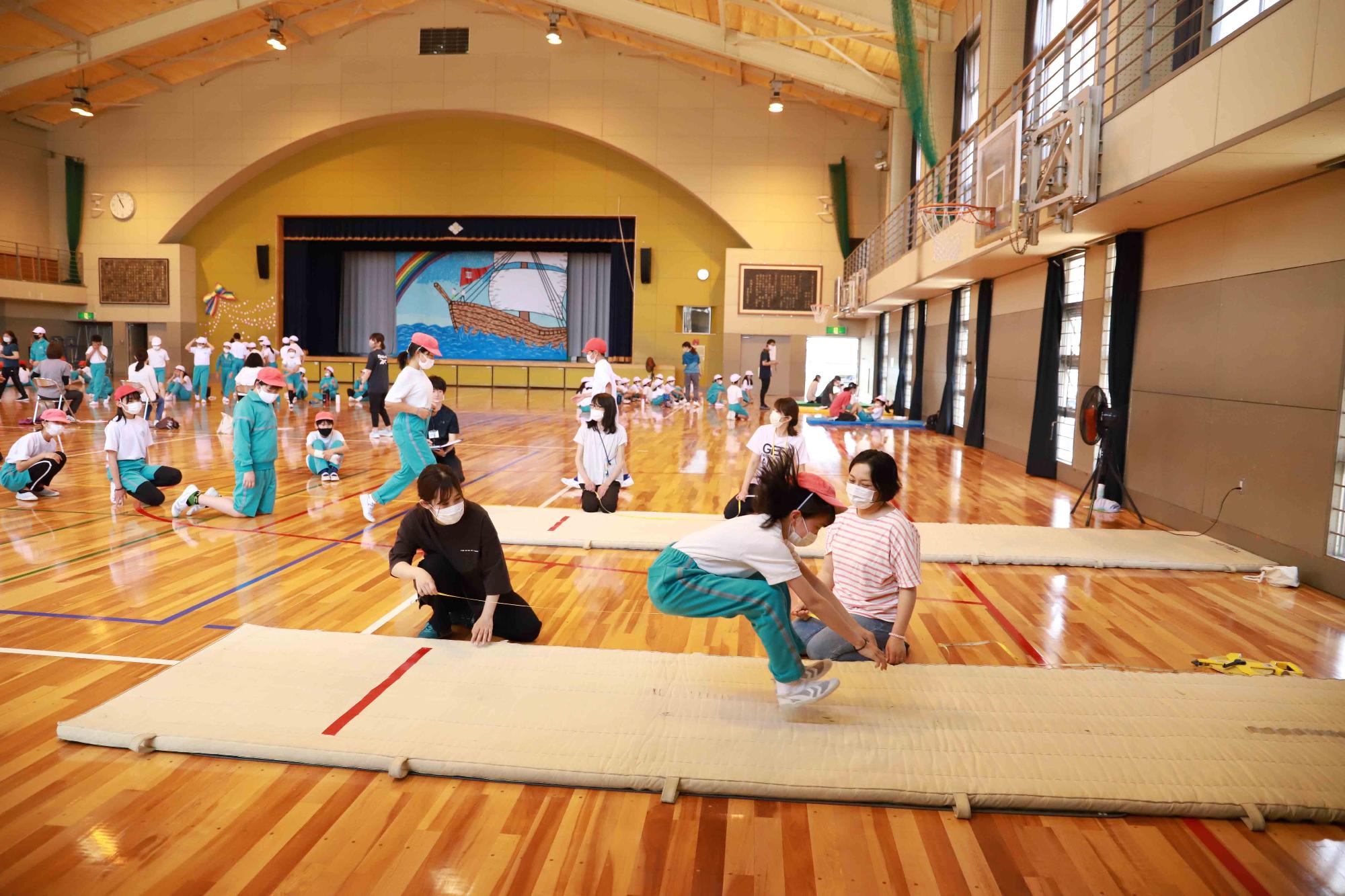 竜王東小学校体力テスト