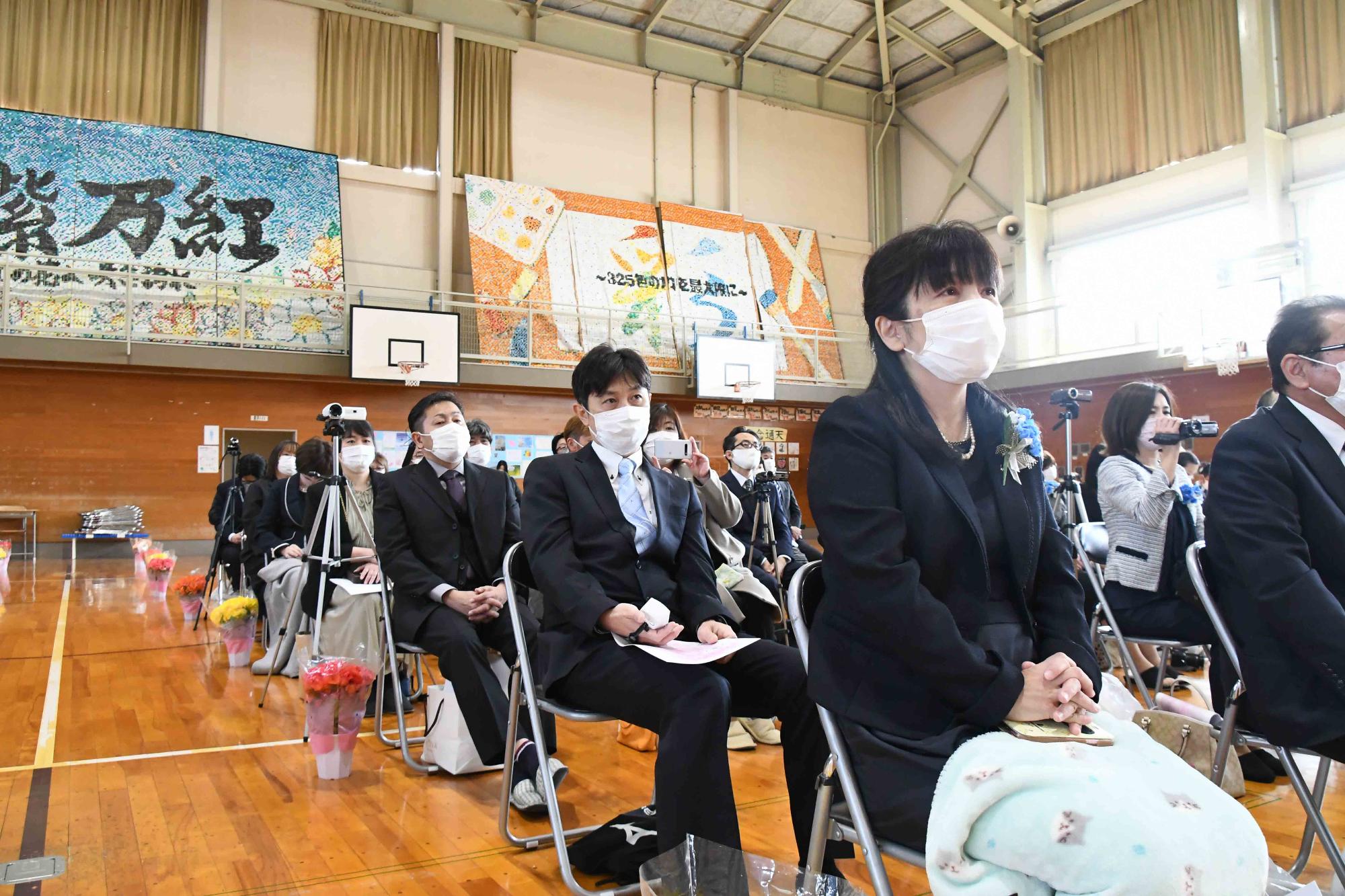 20220310玉幡中学校卒業式