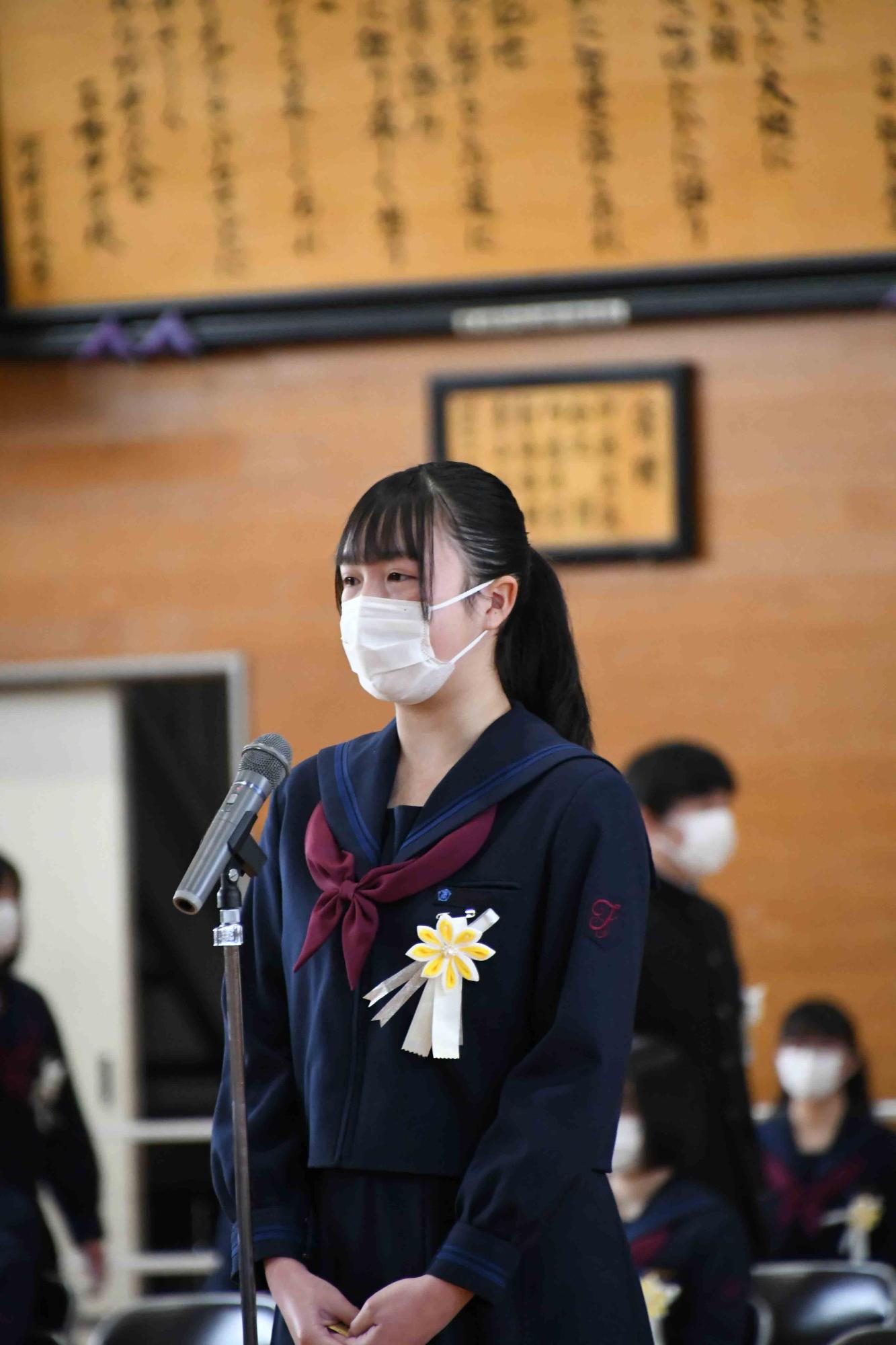 20220310玉幡中学校卒業式