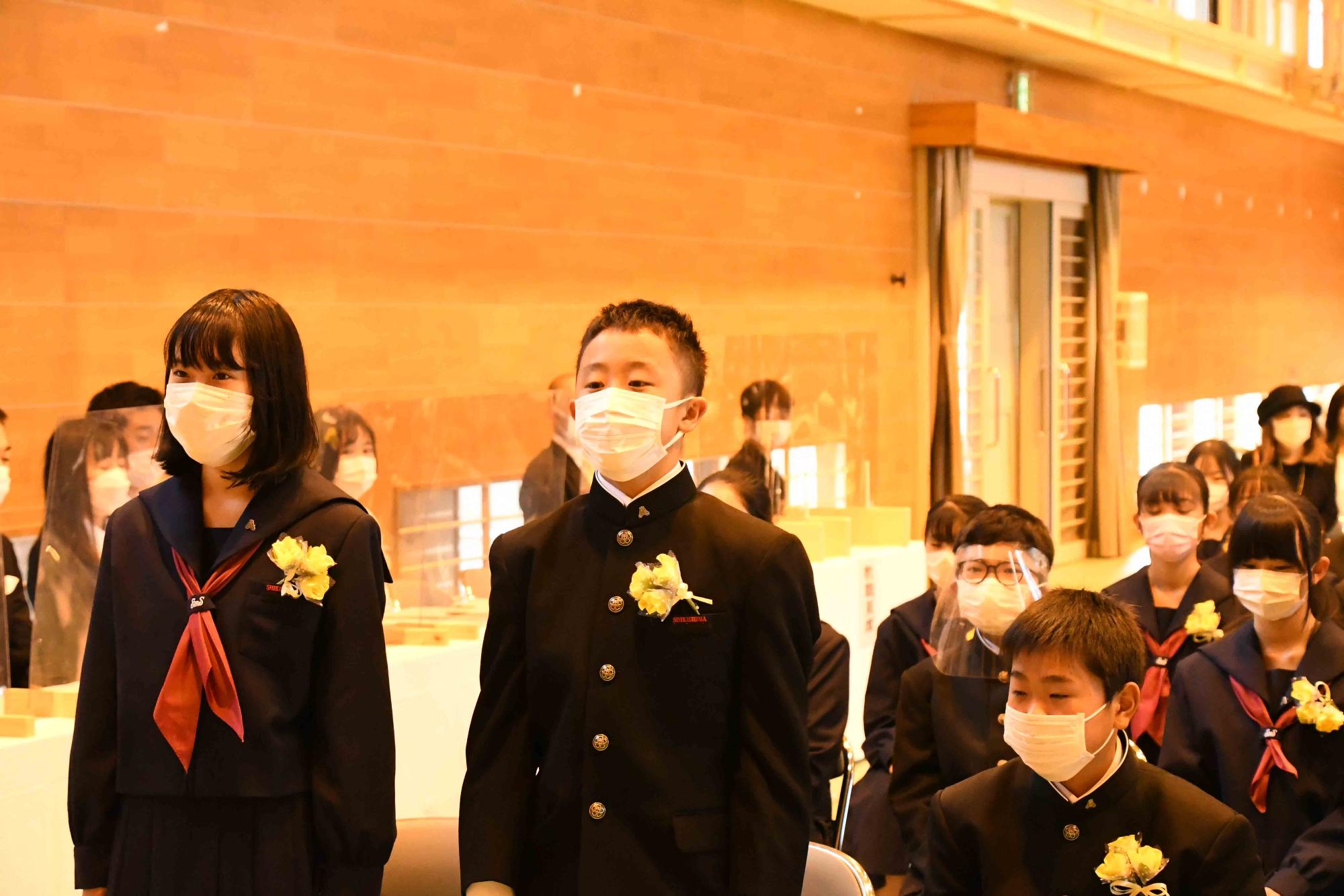 20220407敷島中学校入学式