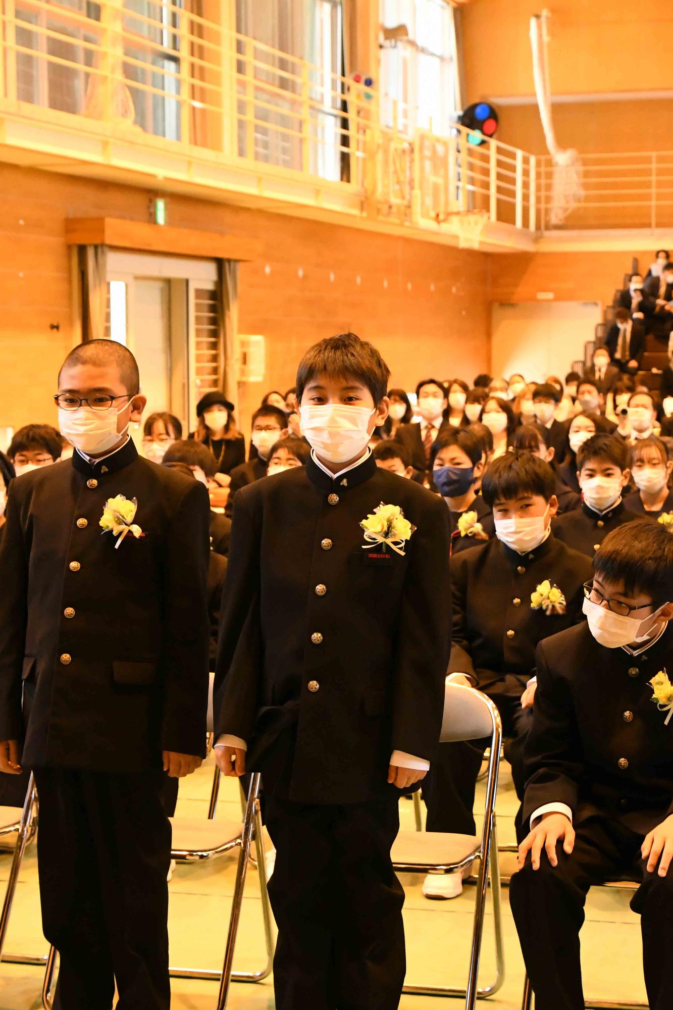 20220407敷島中学校入学式