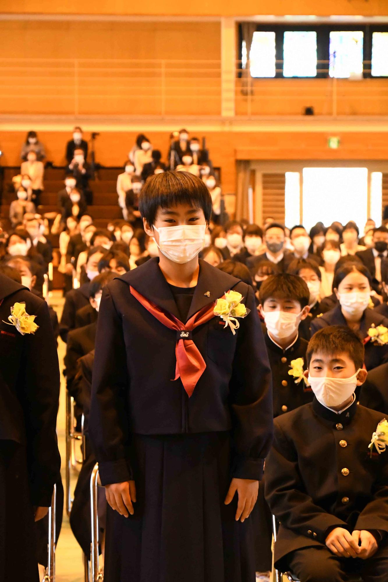 20220407敷島中学校入学式