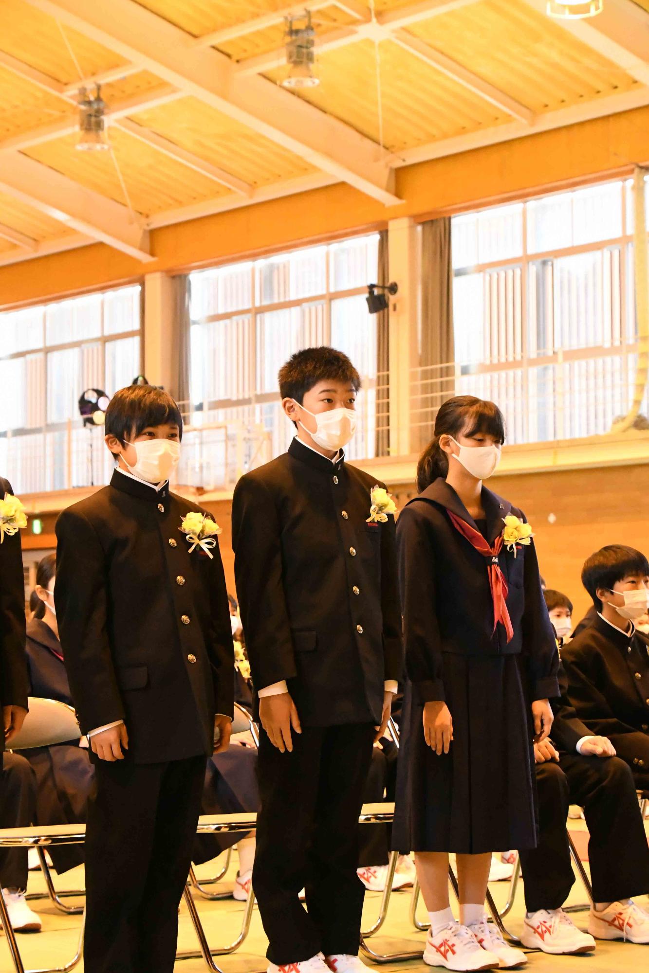 20220407敷島中学校入学式