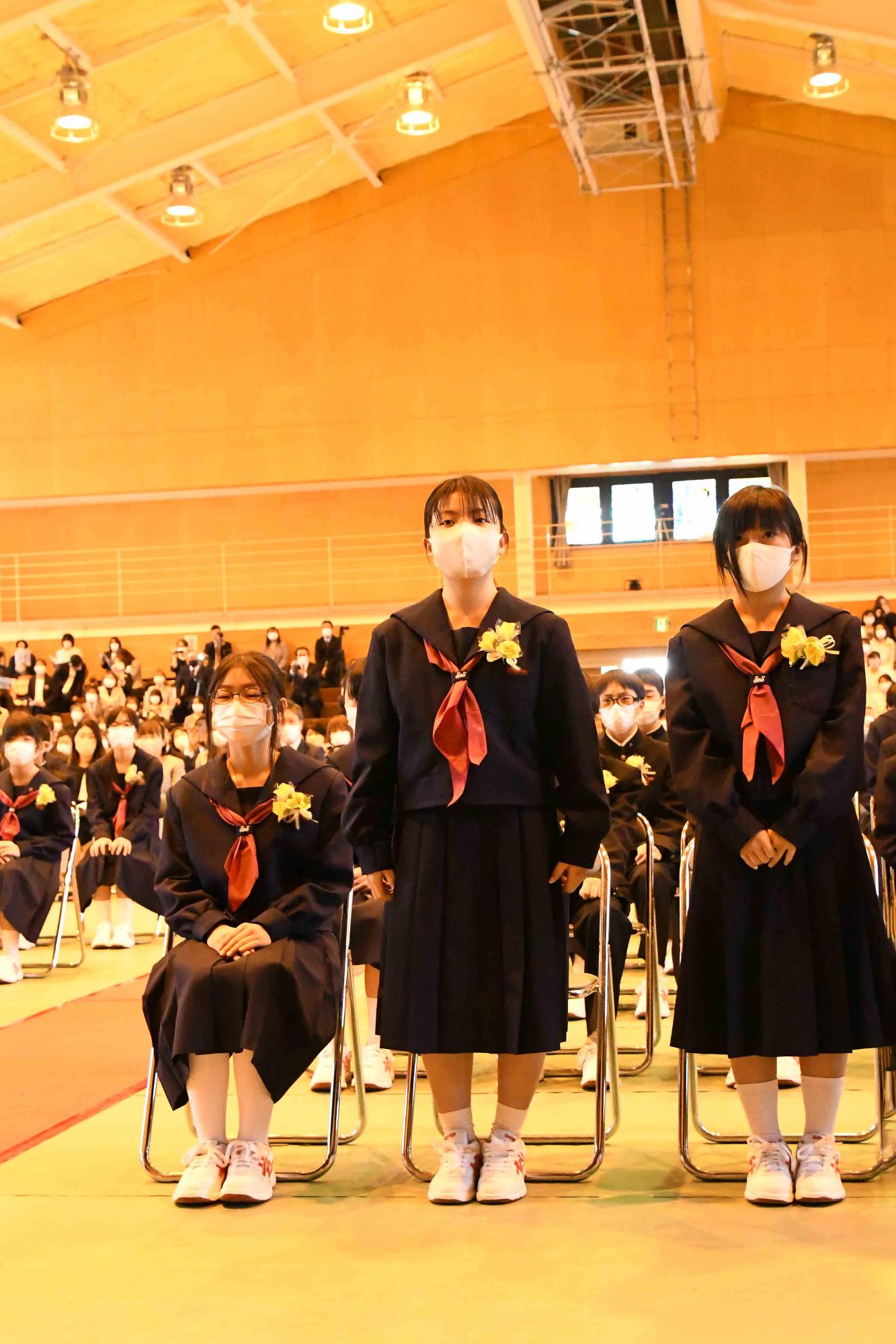 20220407敷島中学校入学式