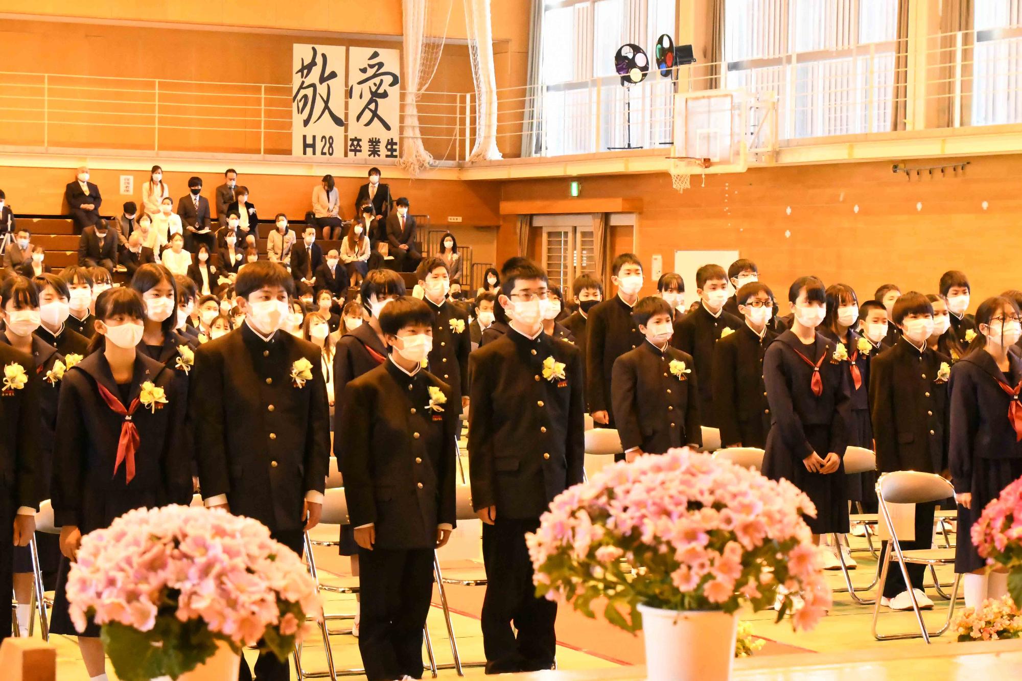 20220407敷島中学校入学式