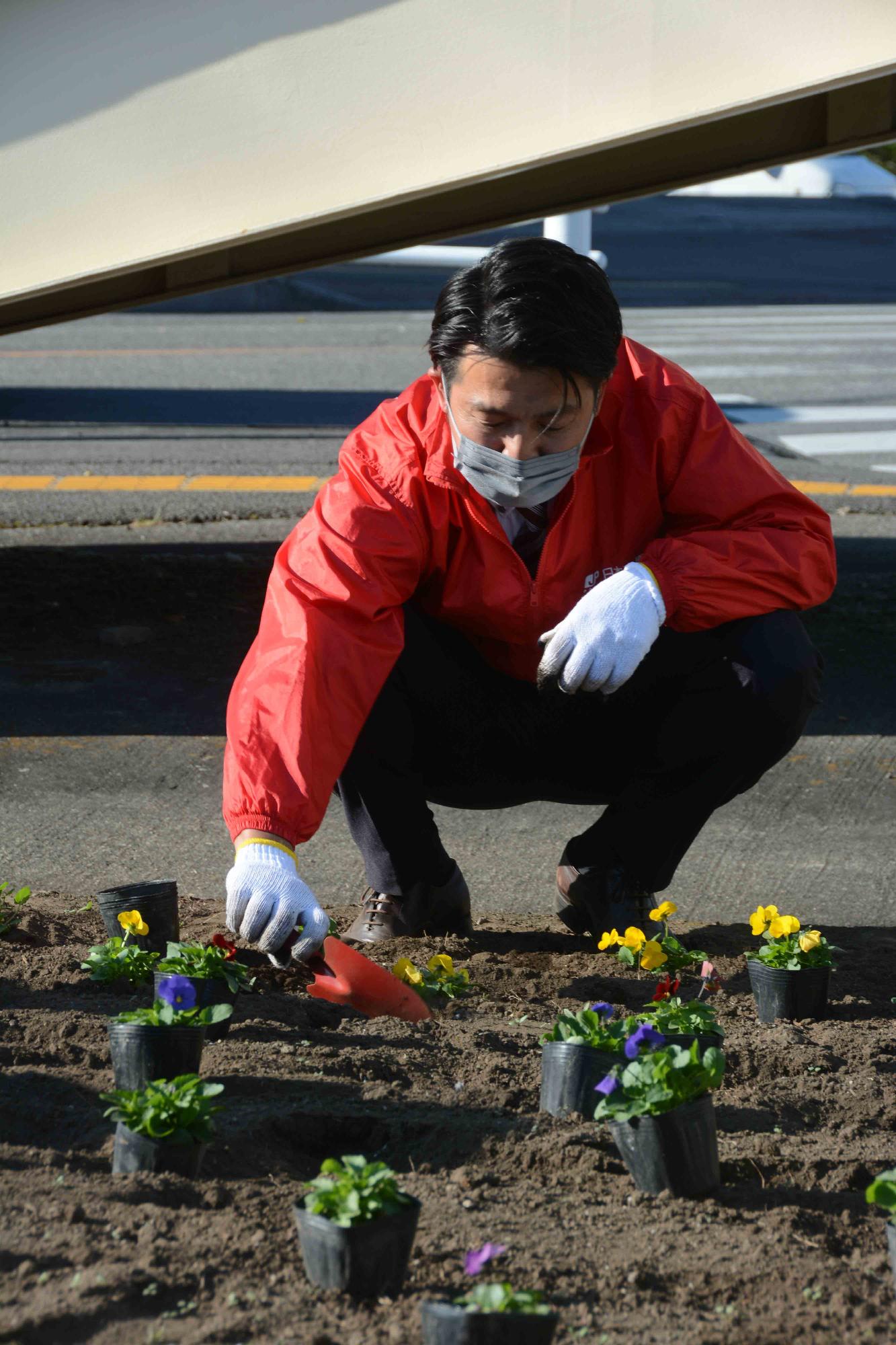 20221108秋の一斉植花