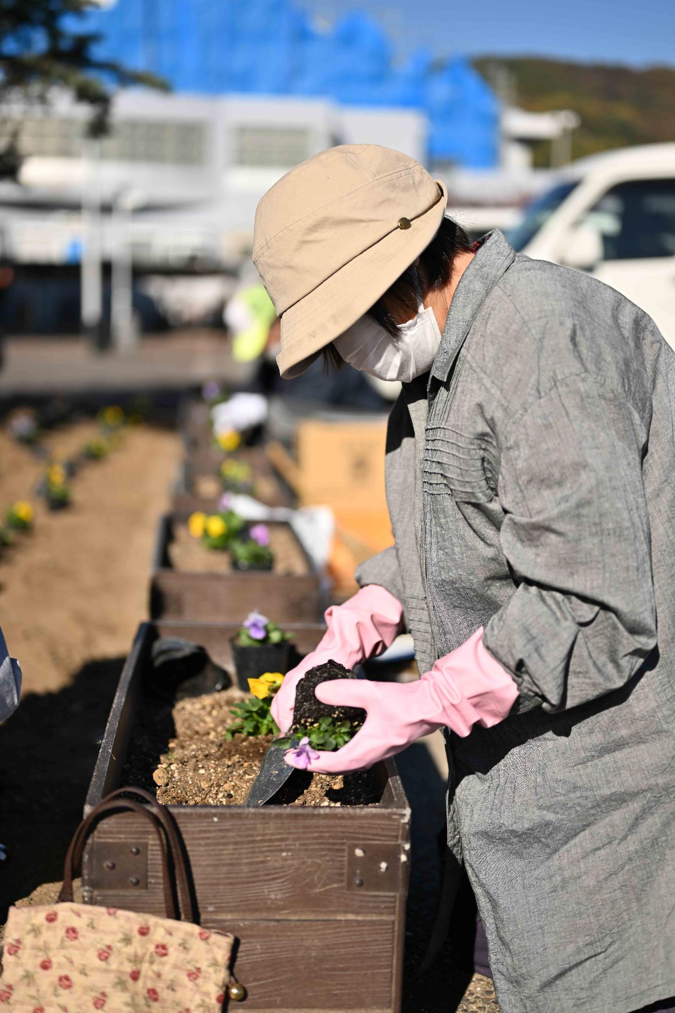 20221108秋の一斉植花