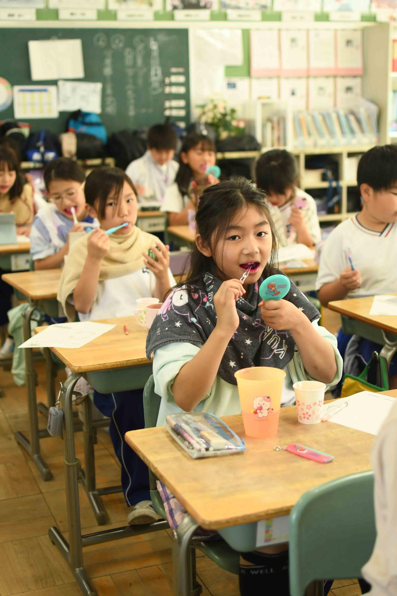 20230619敷島南小学校歯磨き指導