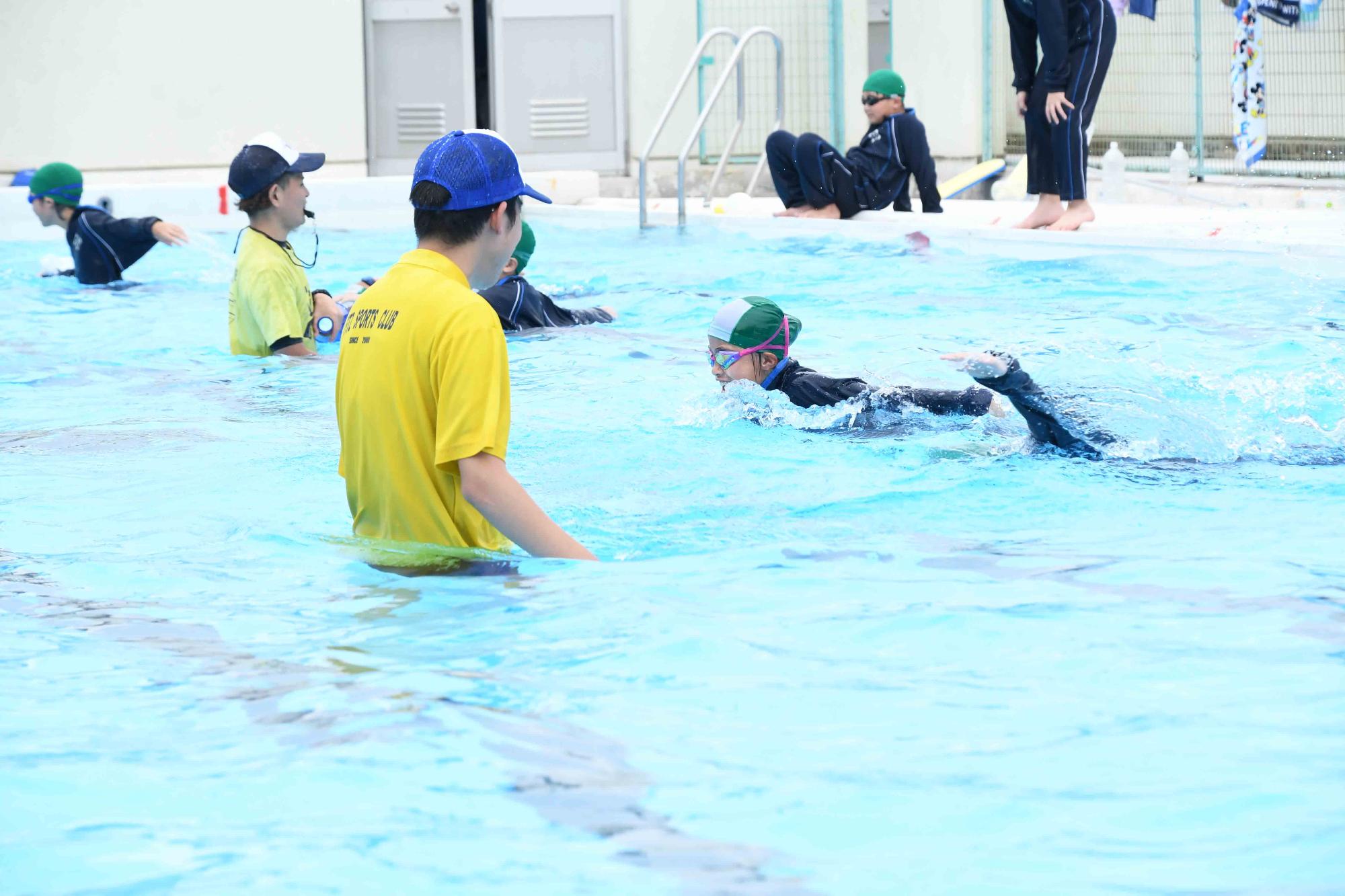 20230719敷島北小学校着衣泳体験教室