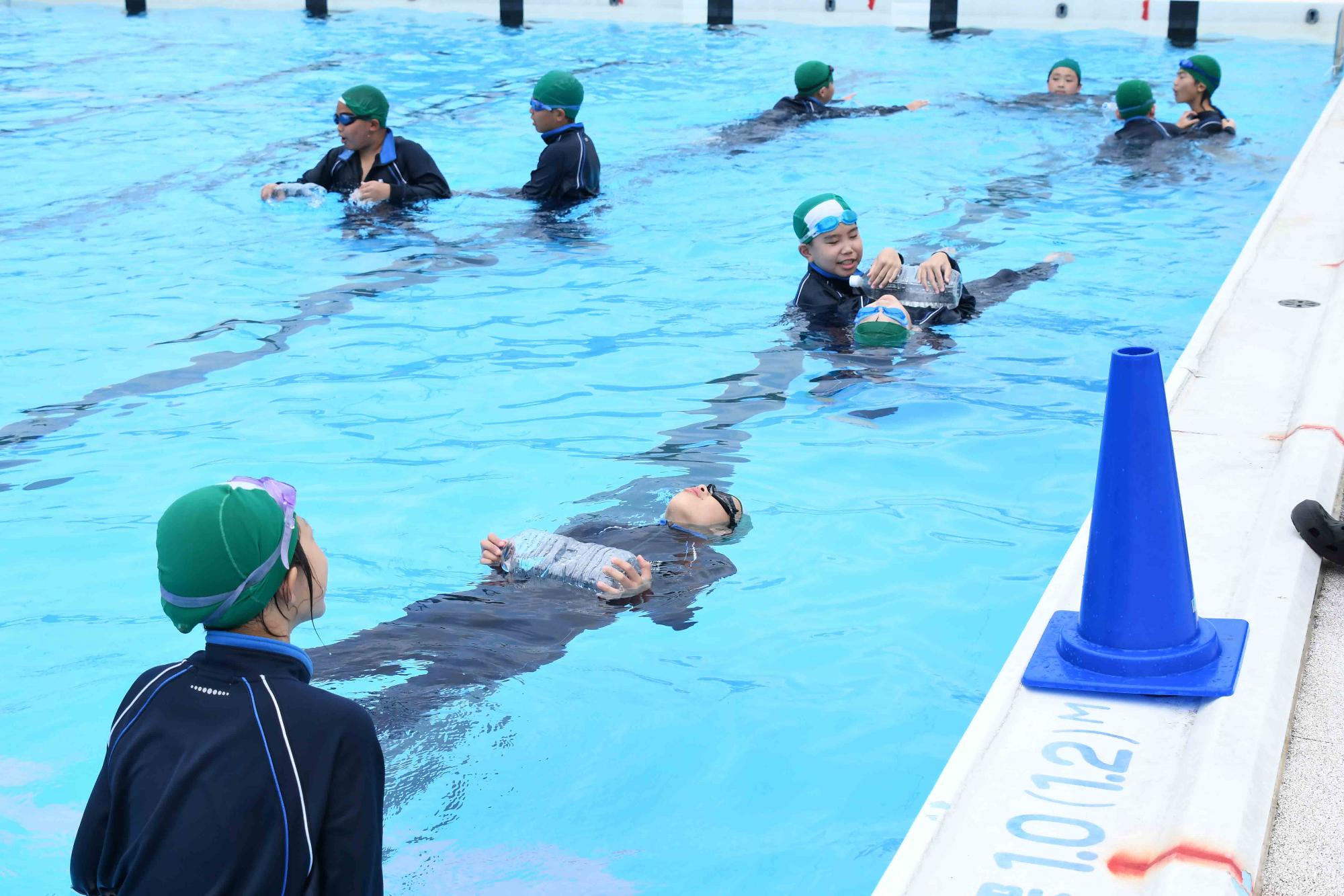 20230719敷島北小学校着衣泳体験教室