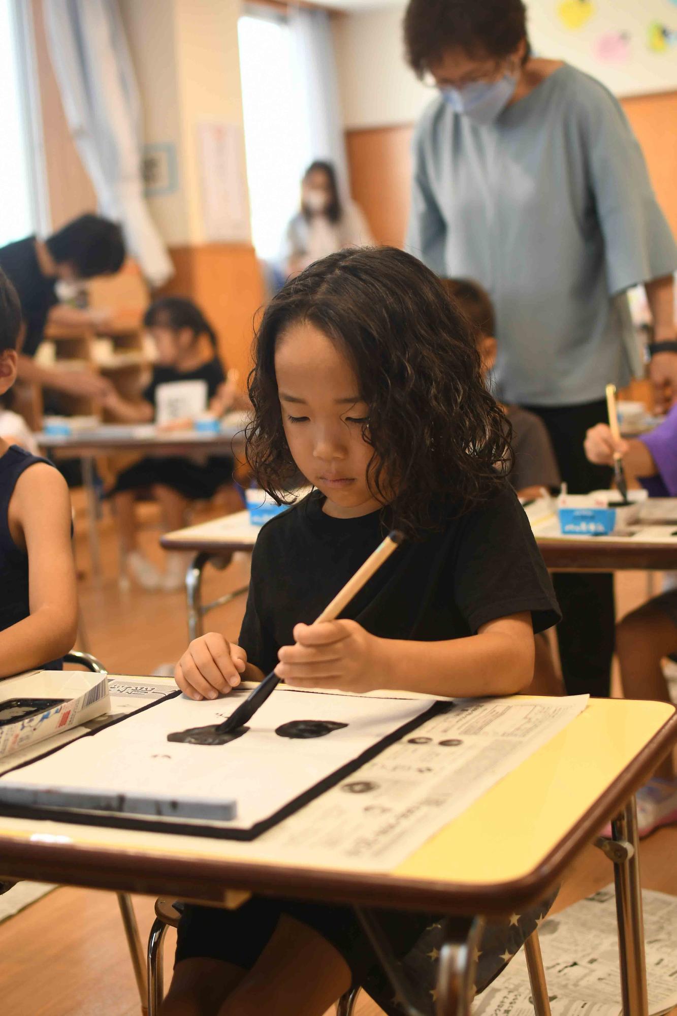 20230829敷島保育園書道教室