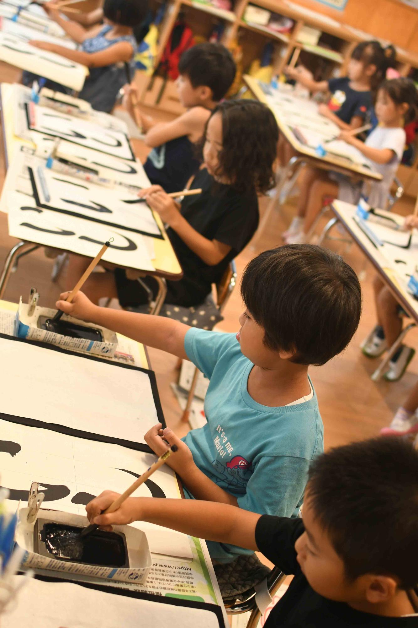 20230829敷島保育園書道教室
