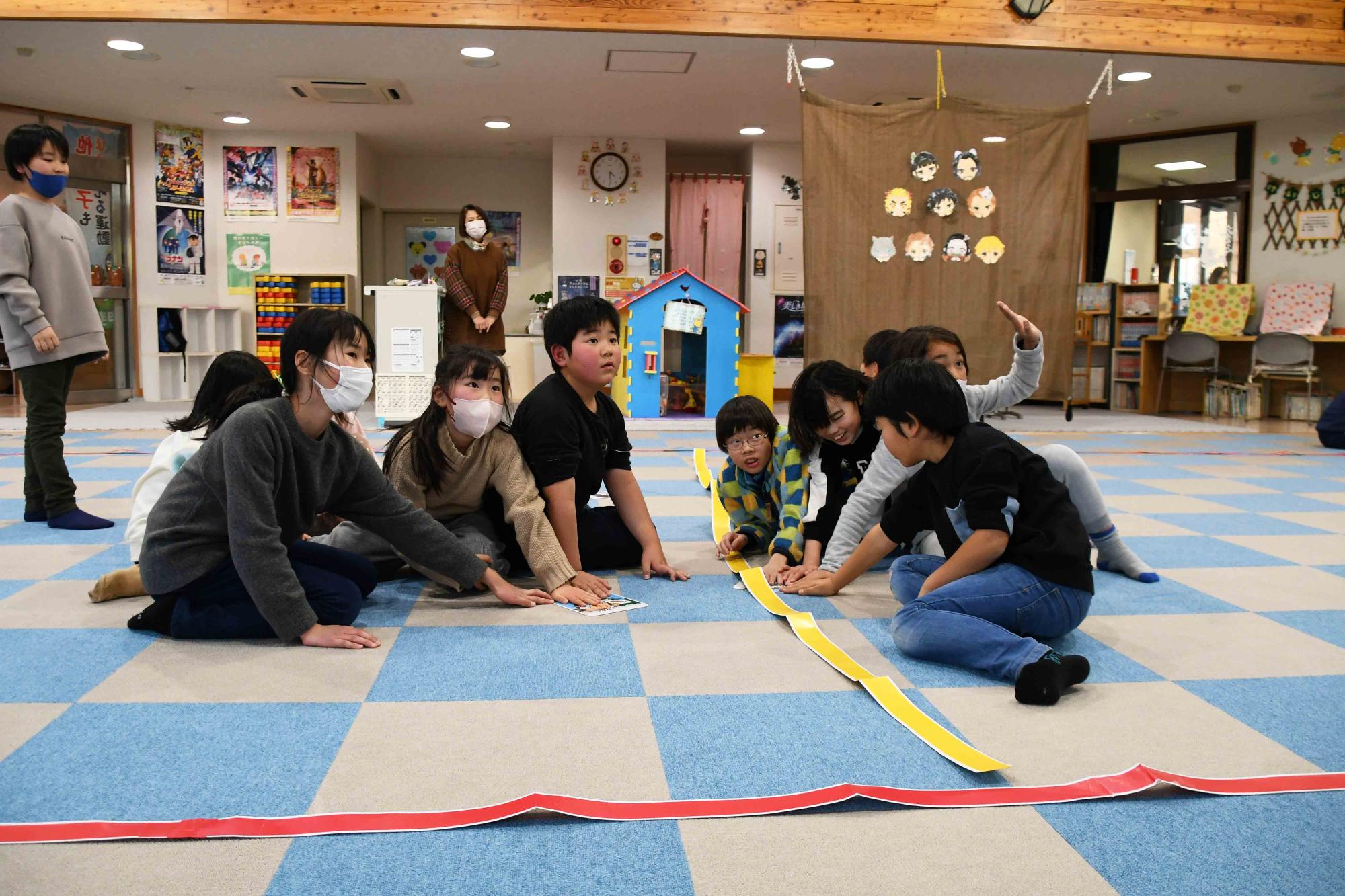 20240117敷島なかよし児童館大型かるた大会