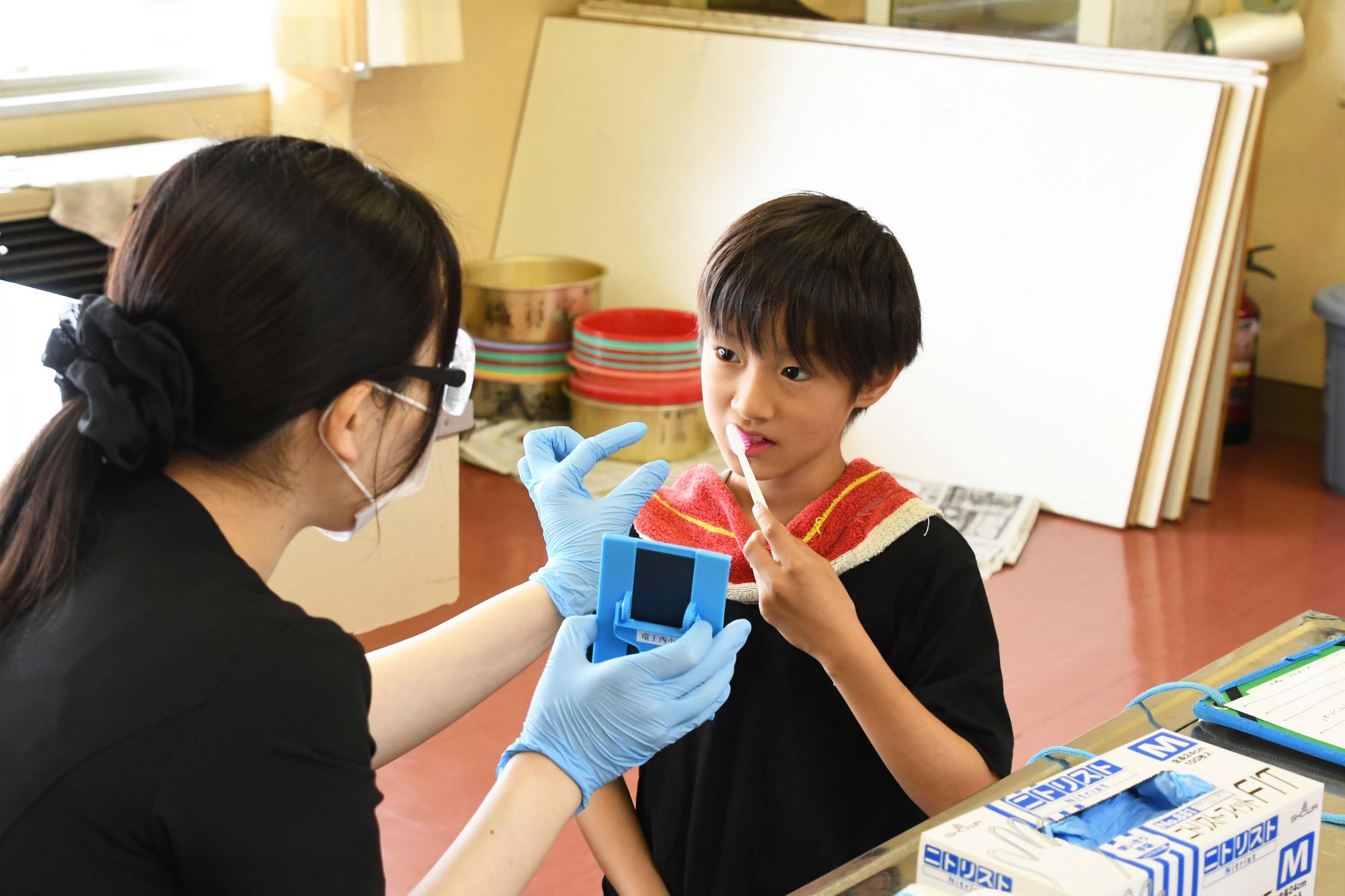 20240628竜王西小学校歯磨き指導