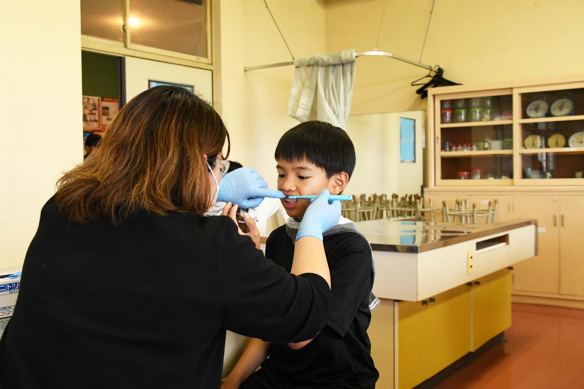 20240628竜王西小学校歯磨き指導
