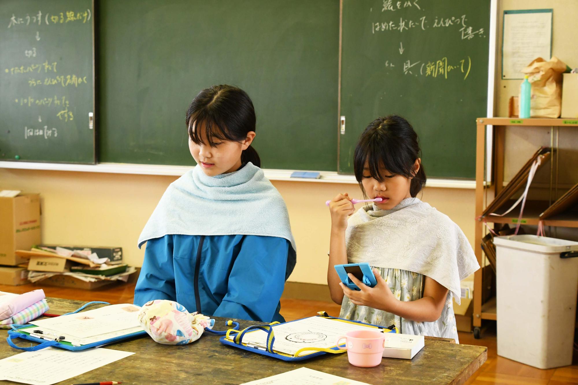 20240628竜王西小学校歯磨き指導