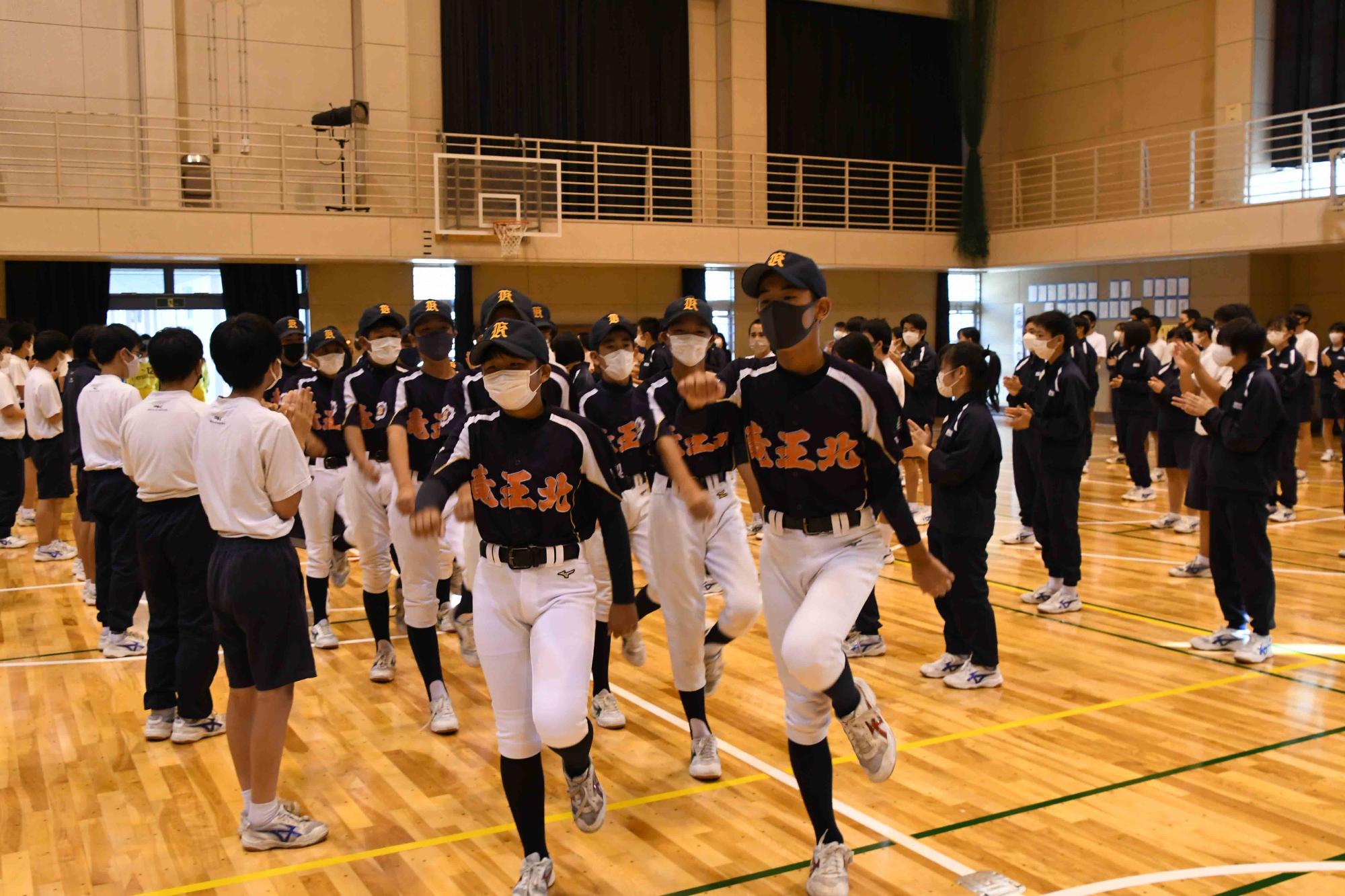 1004竜王北中学校新人壮行会