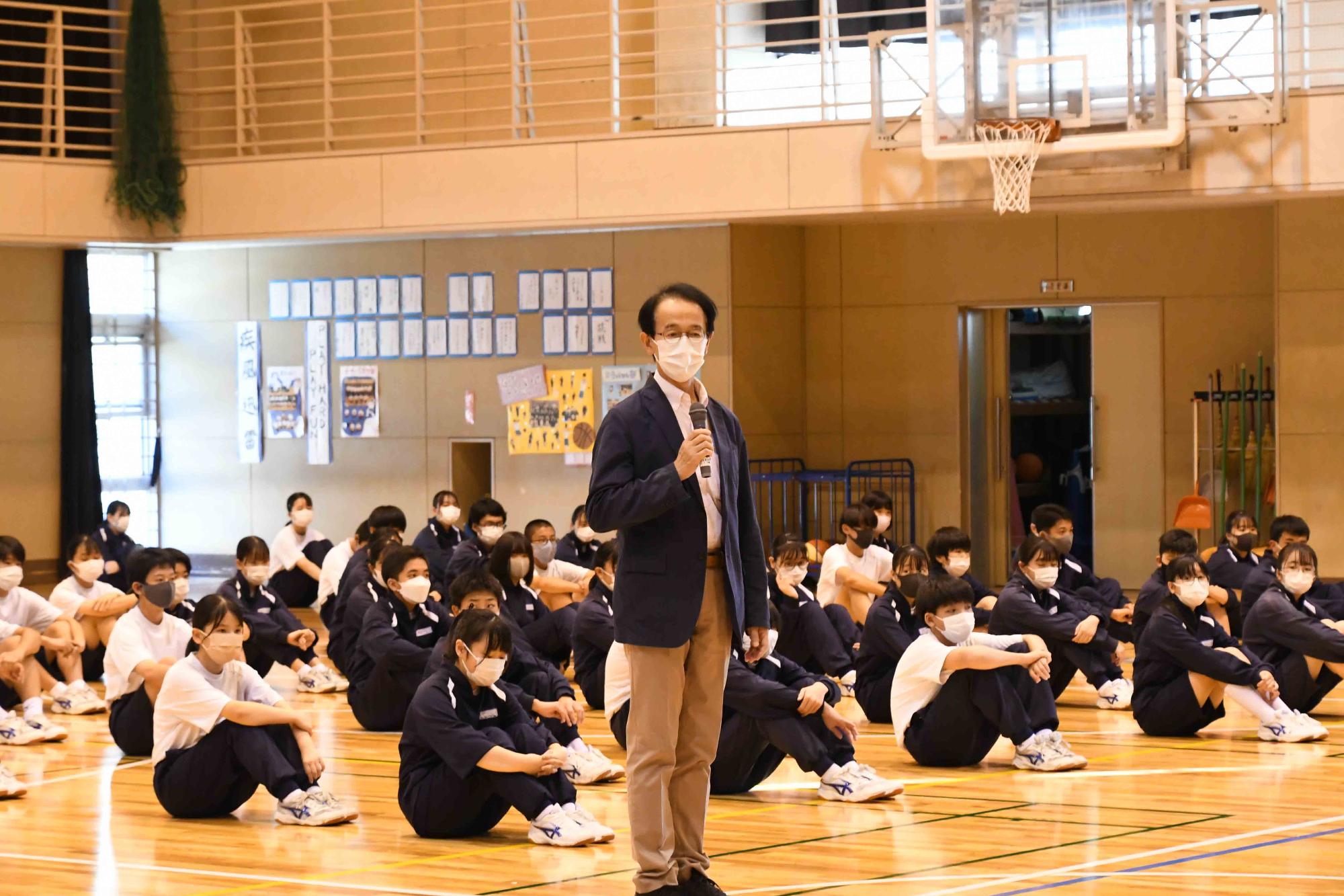 1004竜王北中学校新人壮行会