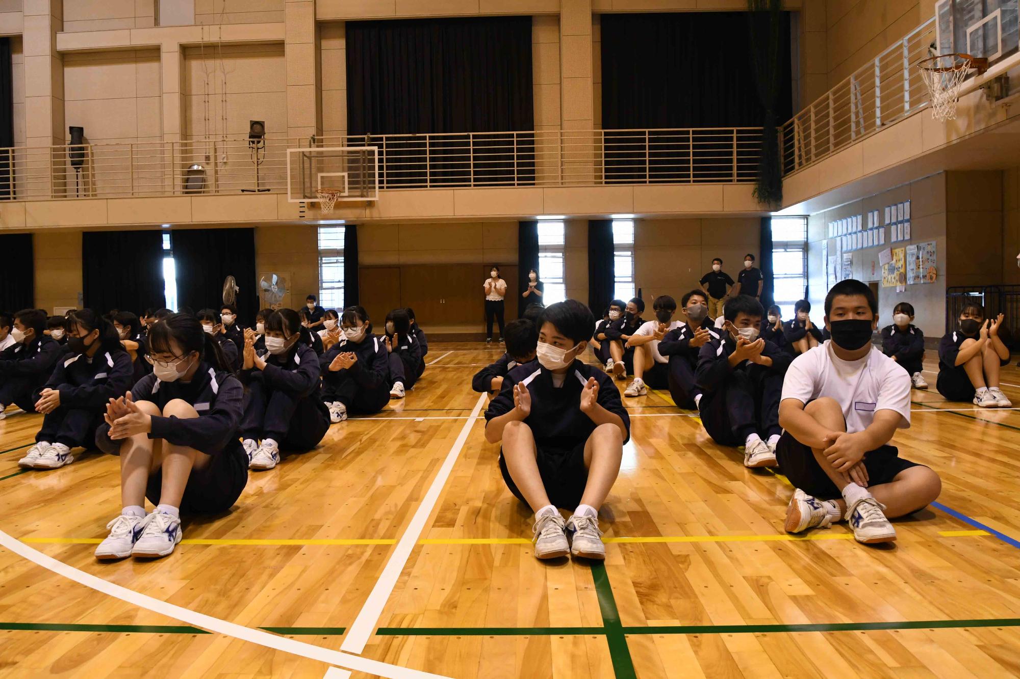 1004竜王北中学校新人壮行会