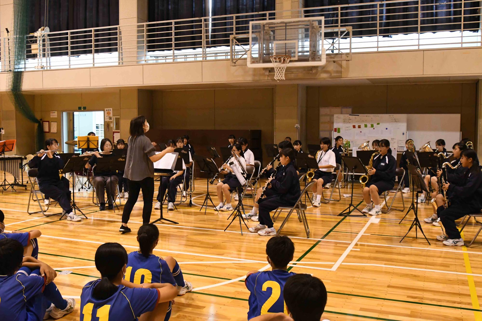 1004竜王北中学校新人壮行会
