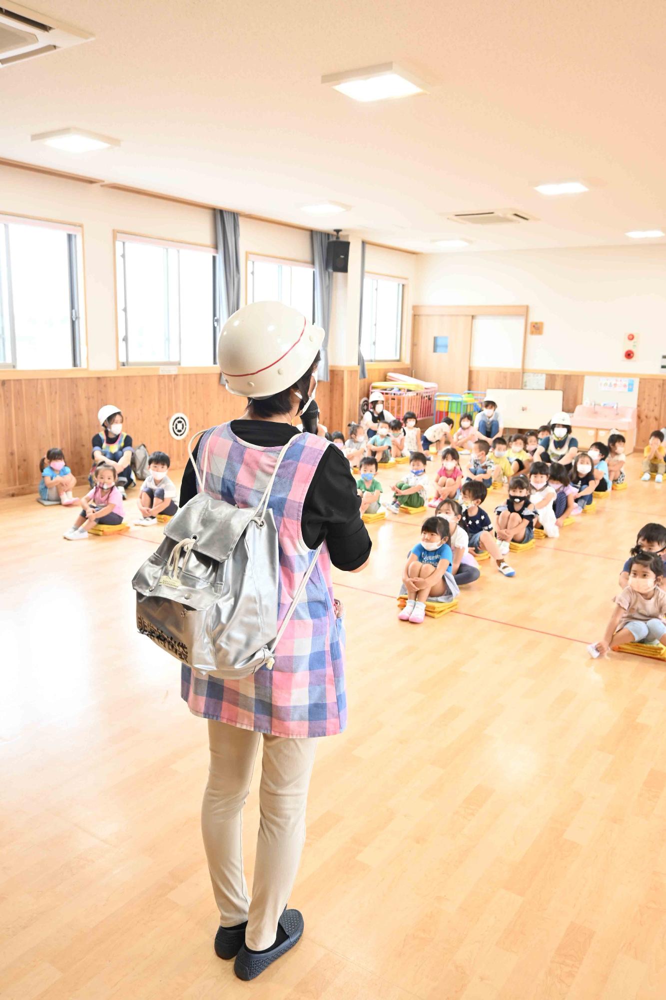 0903竜王東保育園避難訓練