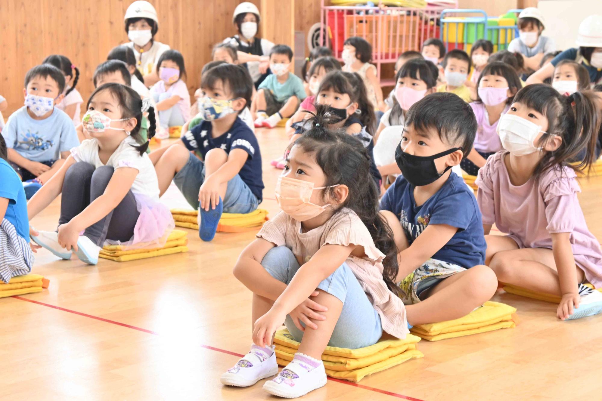 0903竜王東保育園避難訓練