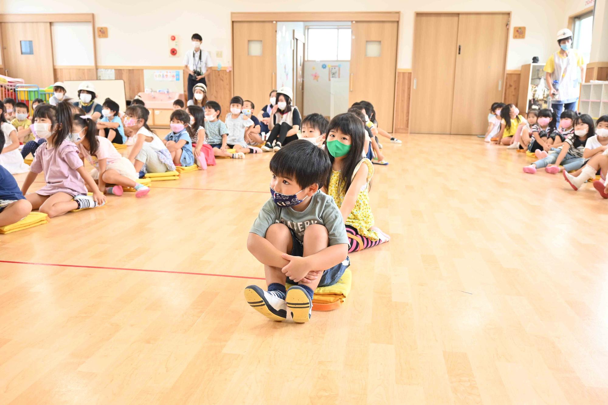0903竜王東保育園避難訓練