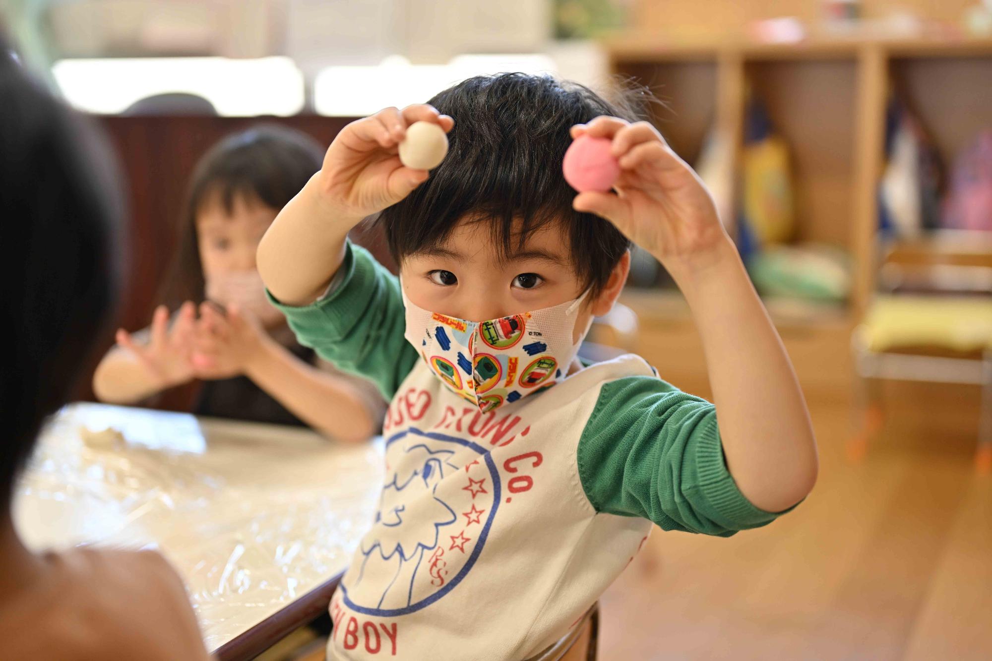 双葉西保育園まゆだま作り