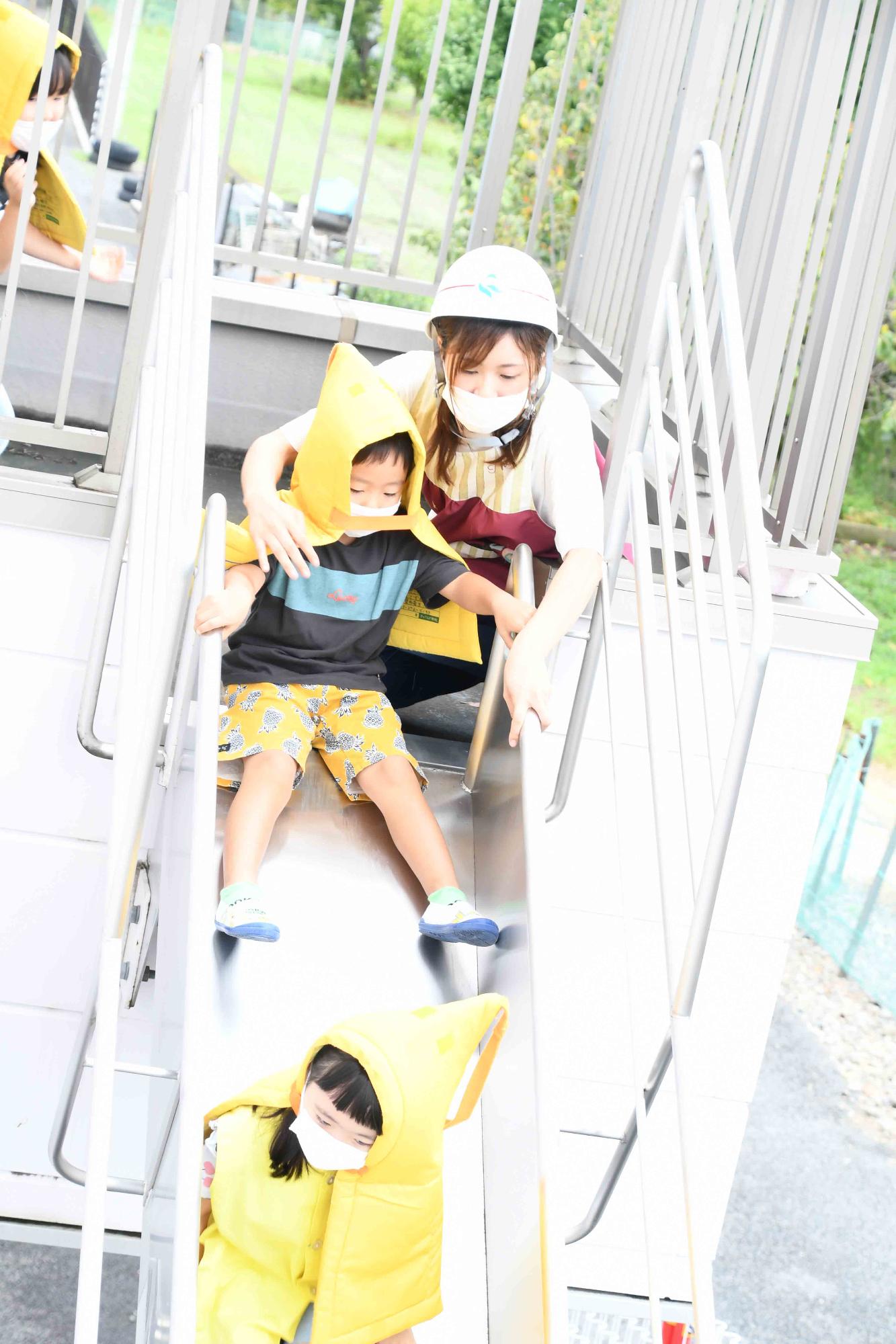 0903竜王東保育園避難訓練