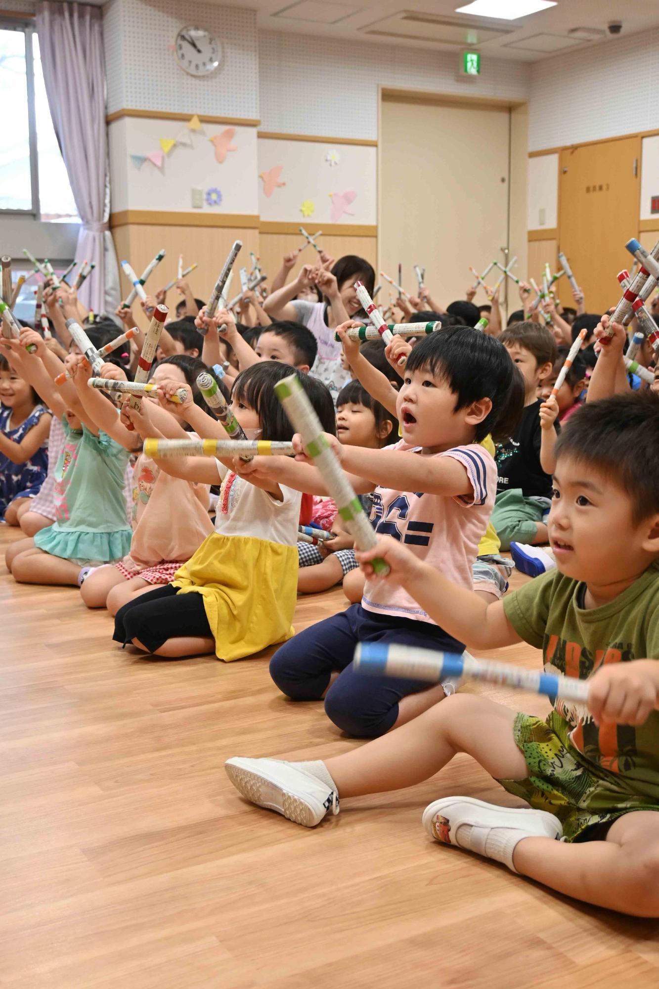 双葉西保育園太鼓であそぼう5051