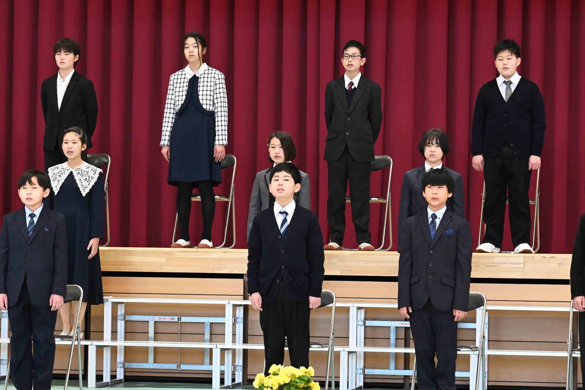 敷島北小学校卒業式6957