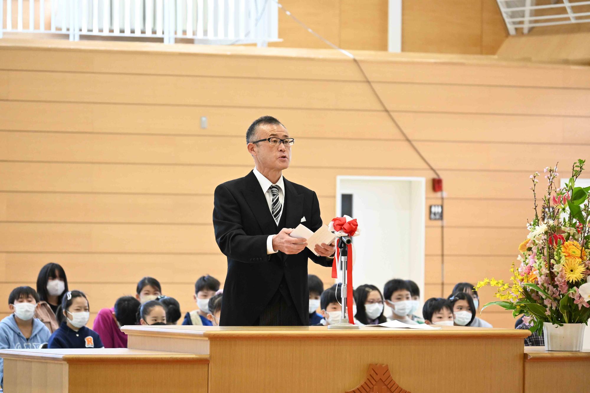 敷島北小学校卒業式7203