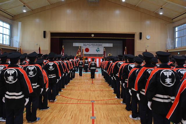 甲斐市消防団出初式の写真1