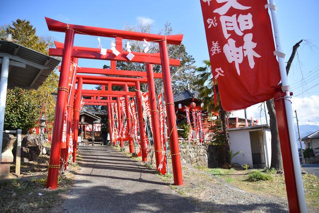 赤い鳥居が並んでいる写真