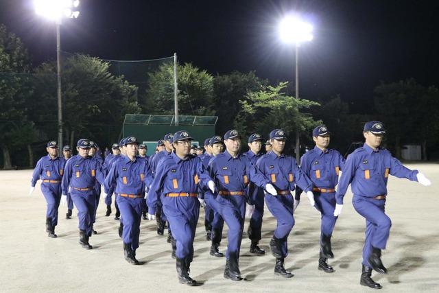 市消防団訓練総見の様子の写真3