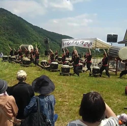 日本航空高校太鼓隊in梅の里ふれあいまつり