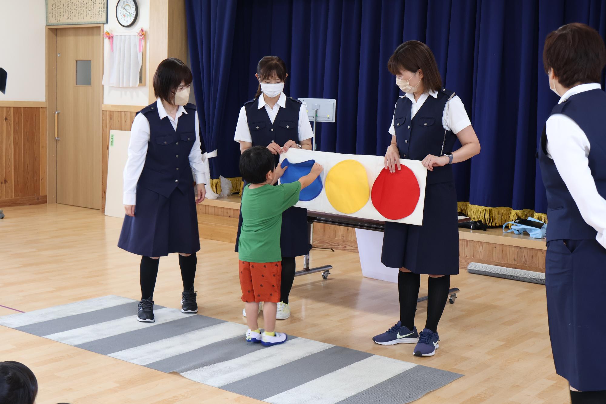竜王東保育園 交通安全教室