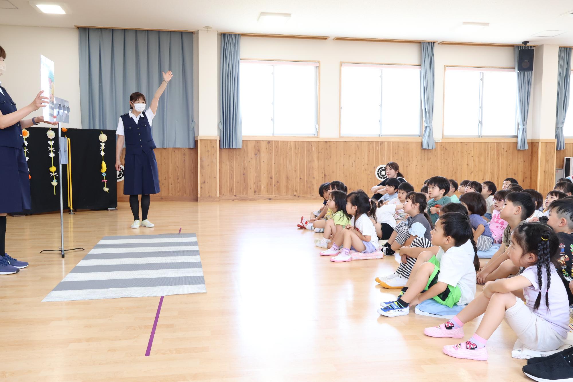 竜王東保育園 交通安全教室