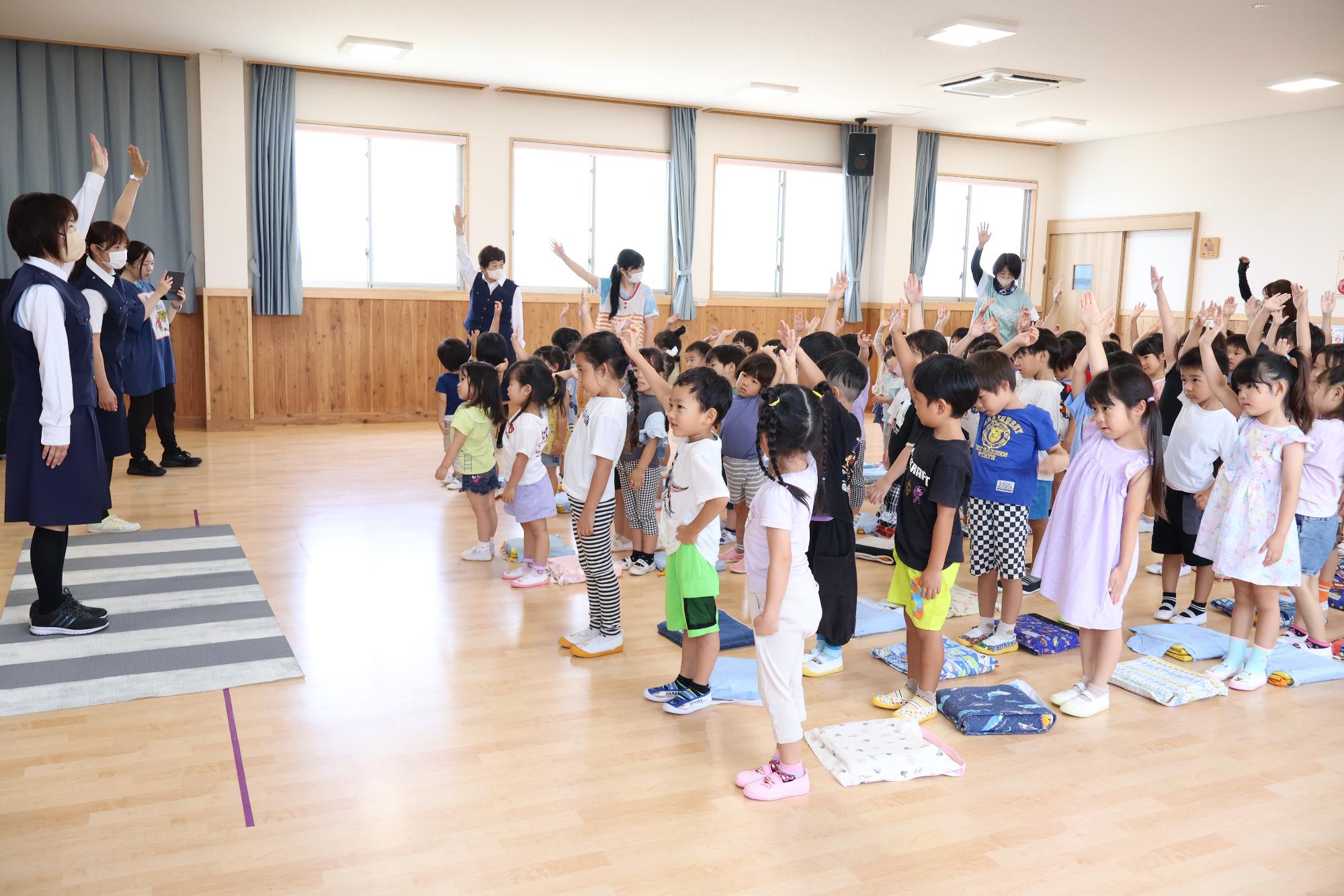竜王東保育園 交通安全教室