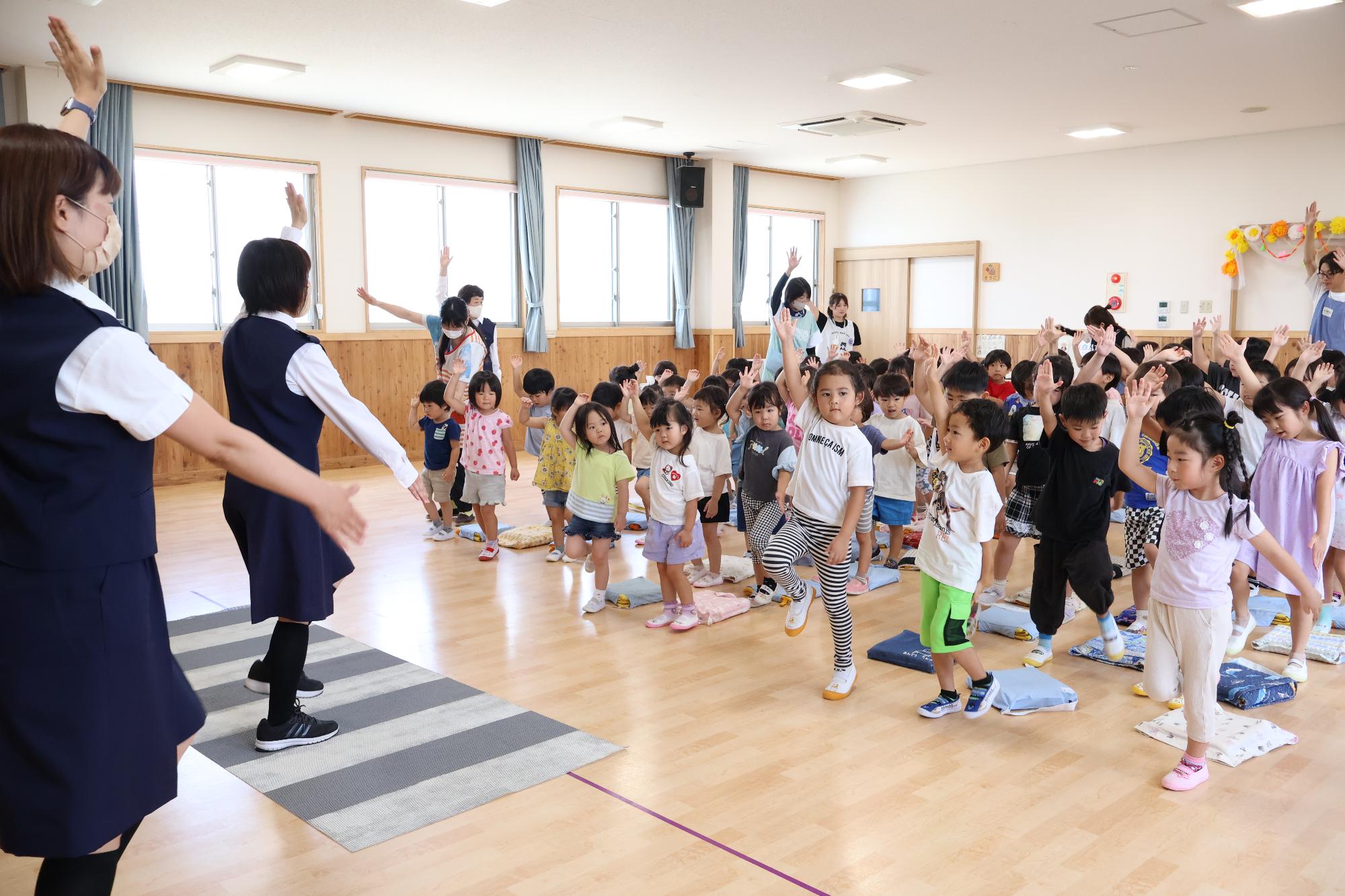 竜王東保育園 交通安全教室