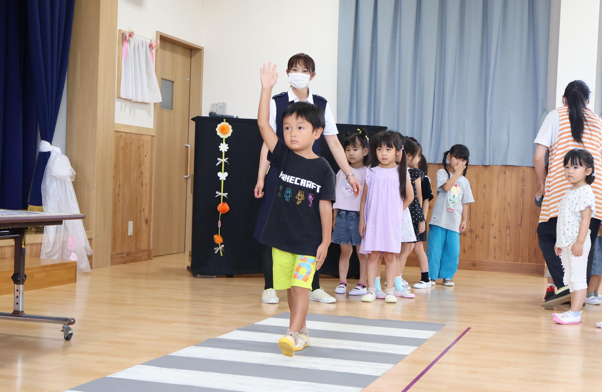 竜王東保育園 交通安全教室