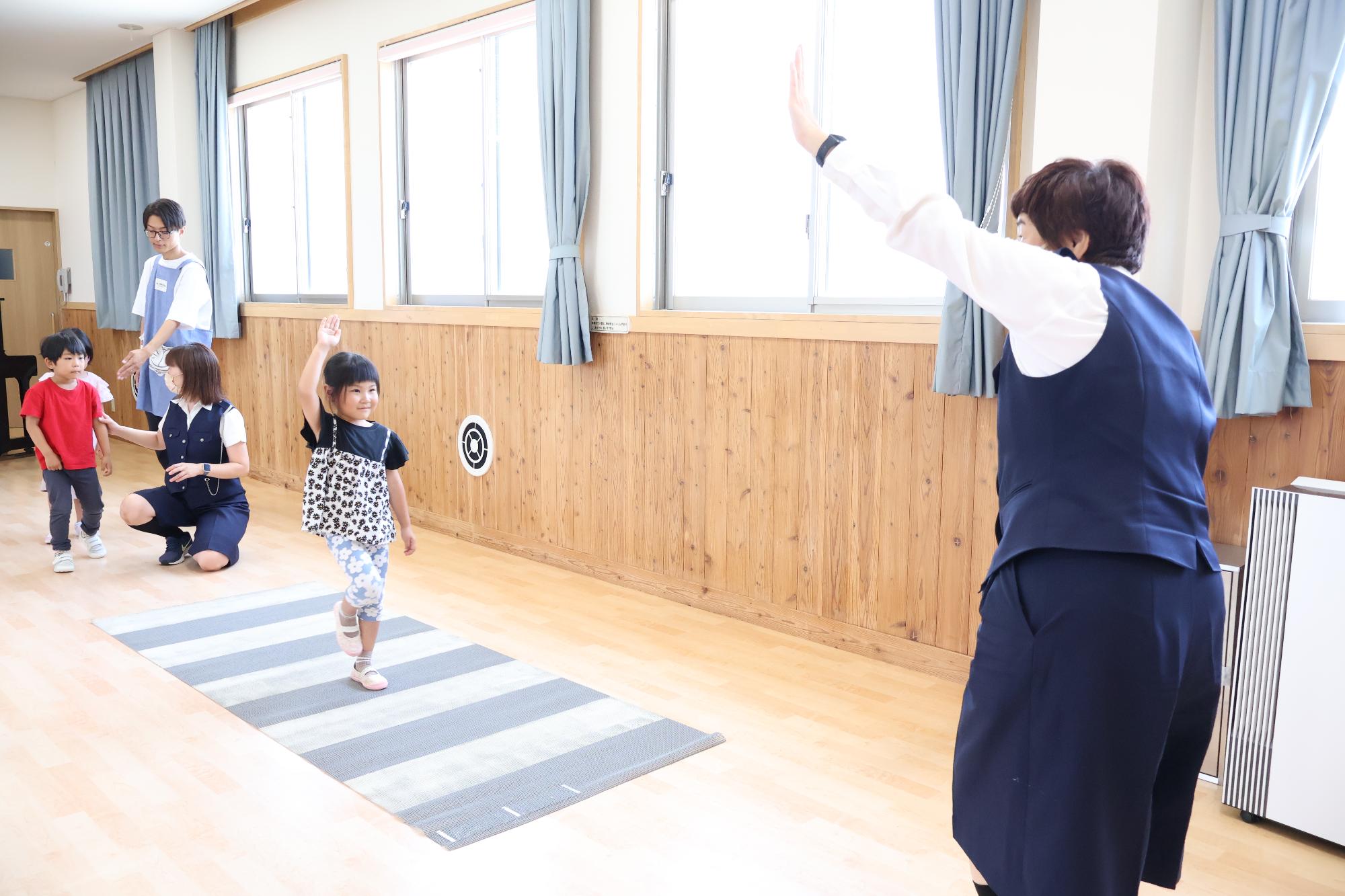 竜王東保育園 交通安全教室