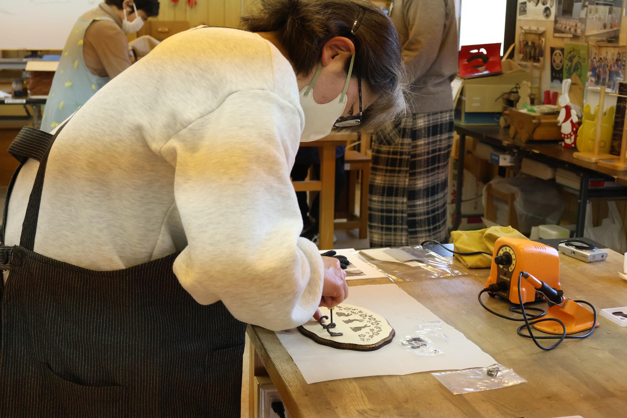 竜王南部公民館 ウッドバーニング教室