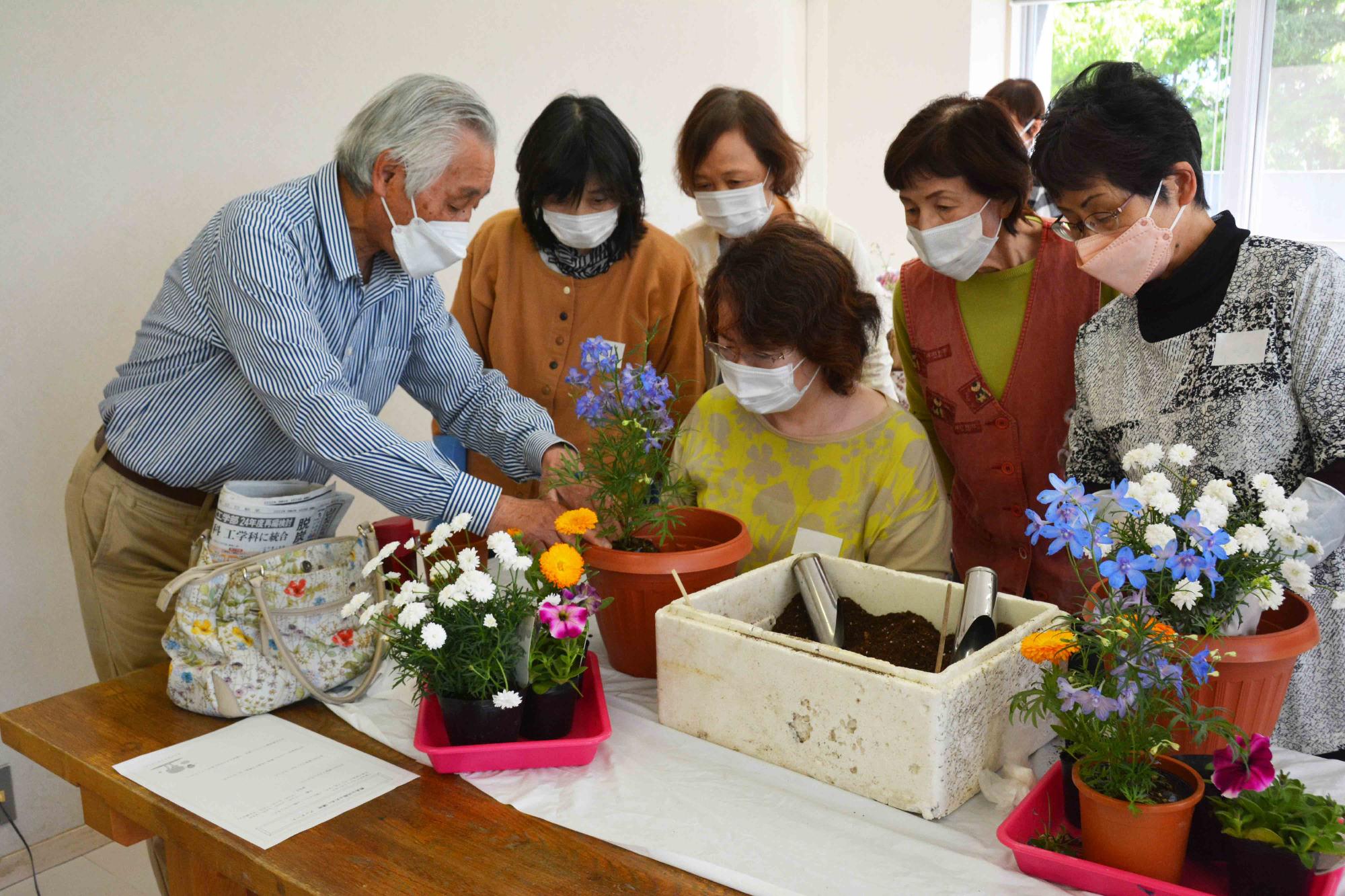 20220430寄せ植え教室