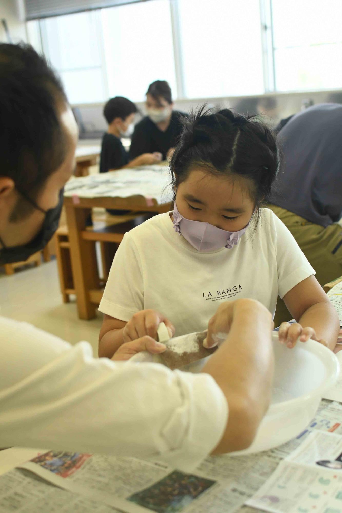 20230822親子で豪華なまがたま作り