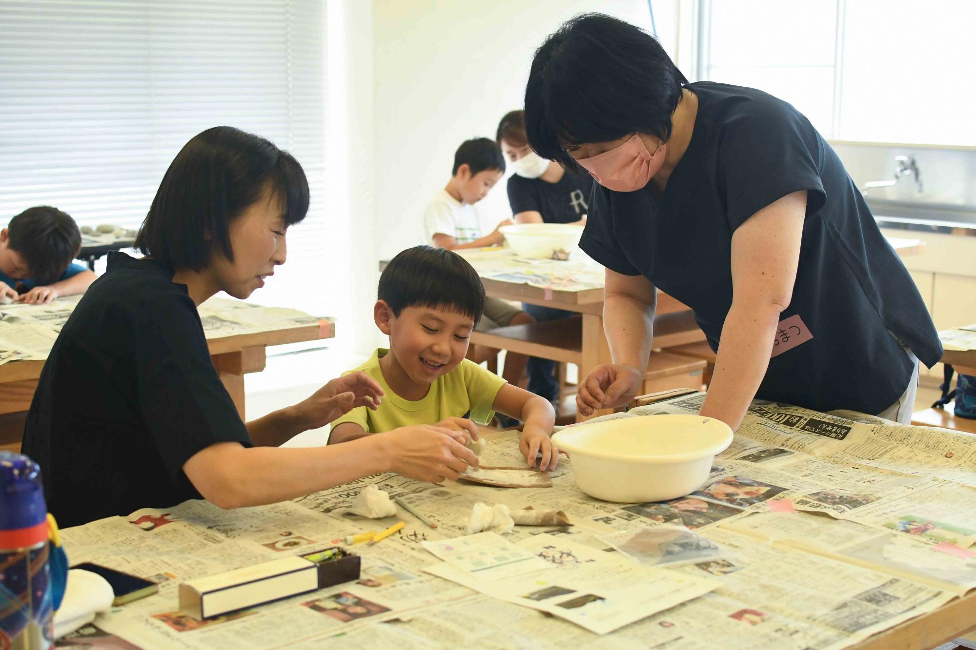 20230822親子で豪華なまがたま作り