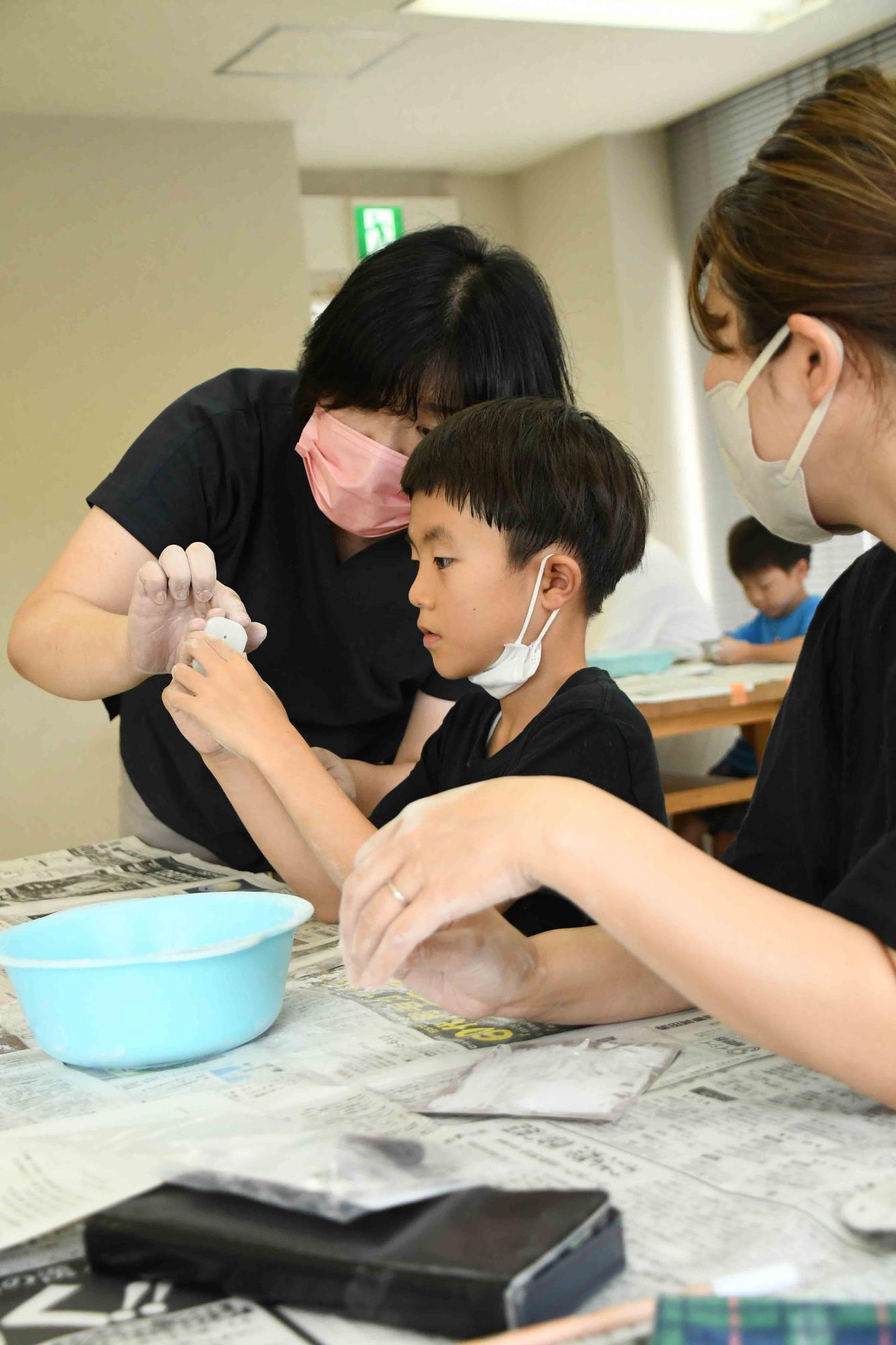 20230822親子で豪華なまがたま作り