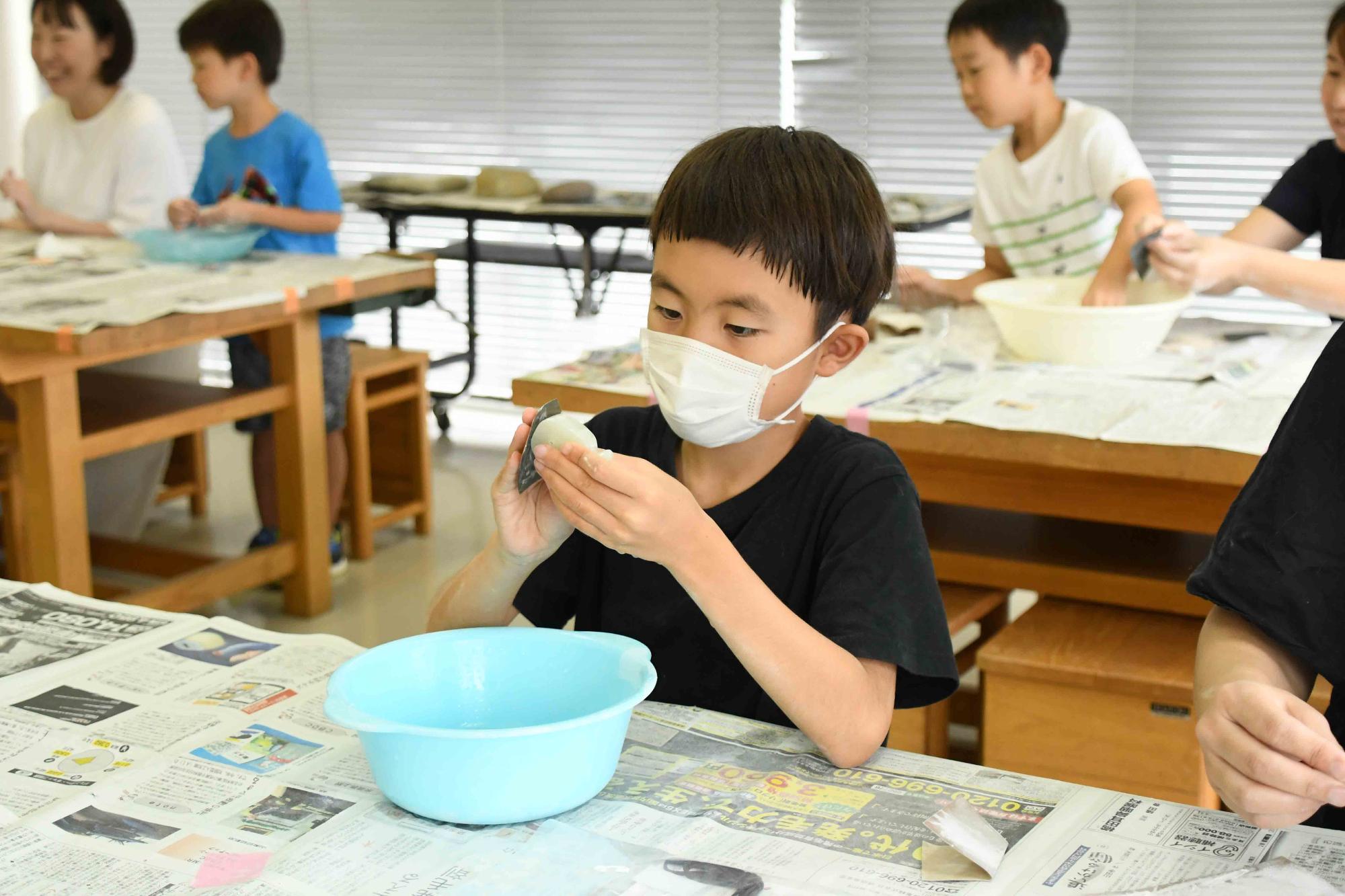 20230822親子で豪華なまがたま作り